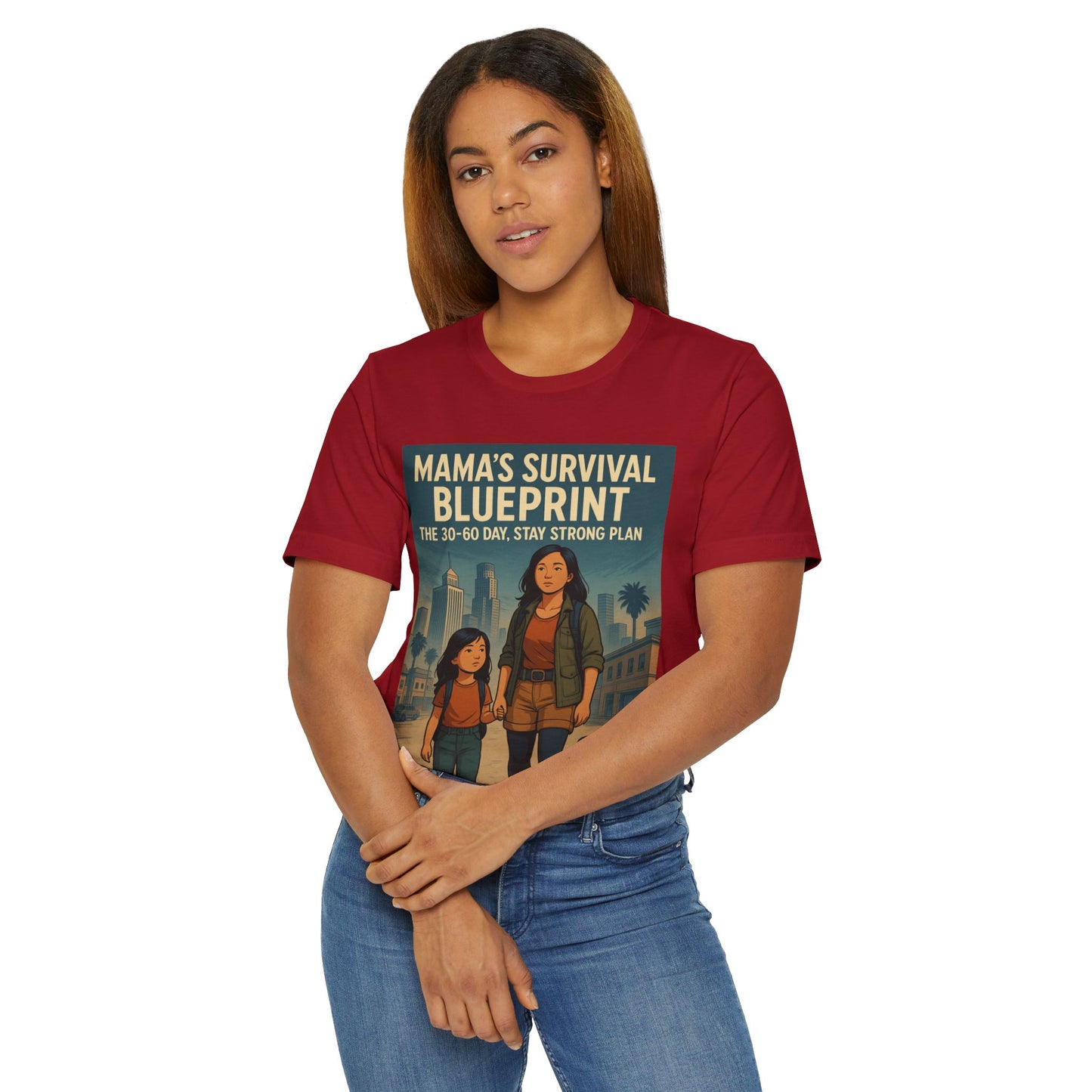 Mama's Survival Blueprint Unisex T-Shirt - Empowering Asian Family Design
