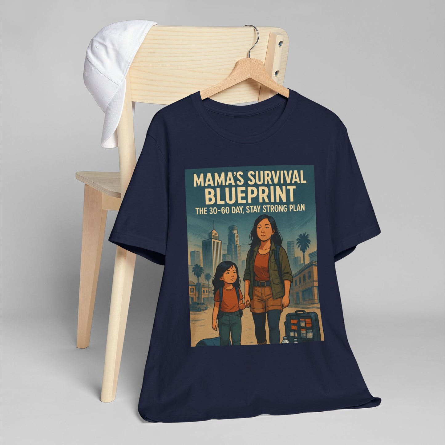 Mama's Survival Blueprint Unisex T-Shirt - Empowering Asian Family Design