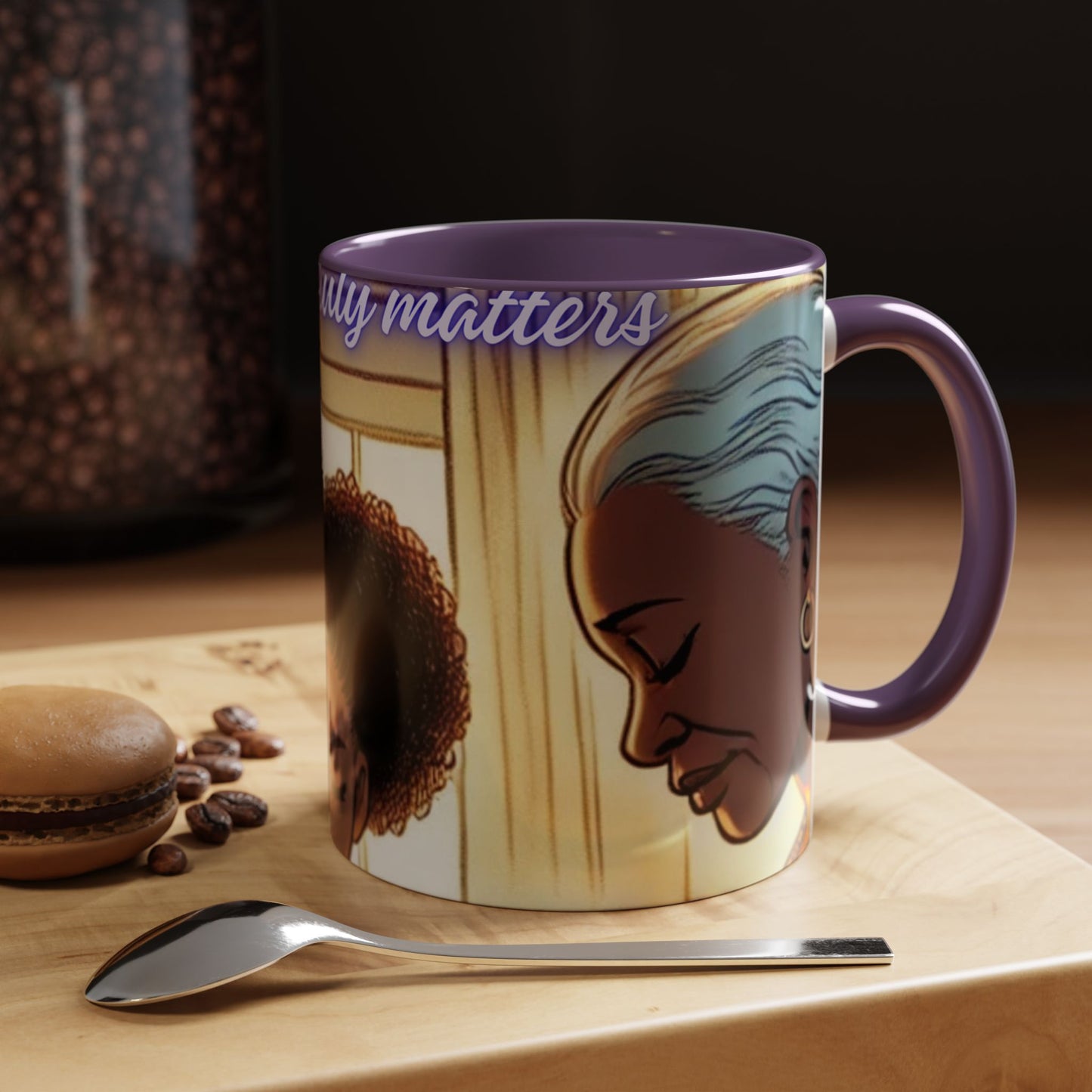 Kash Dream Travel Life Prayer Coffee Mug, Spiritual Mug, Black Family Accent Mug, Faith-Inspired Gift, Family Connection Cup