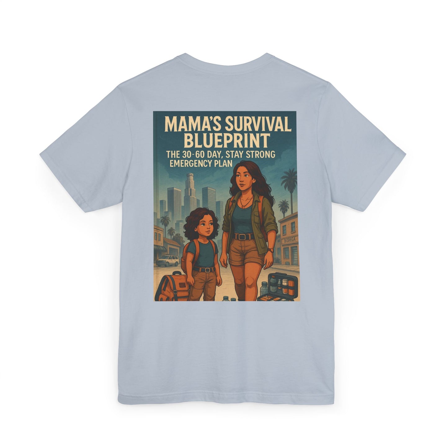 Mama's Survival Blueprint Latin Unisex Jersey T-Shirt - Empowering Family Design for Everyday Wear