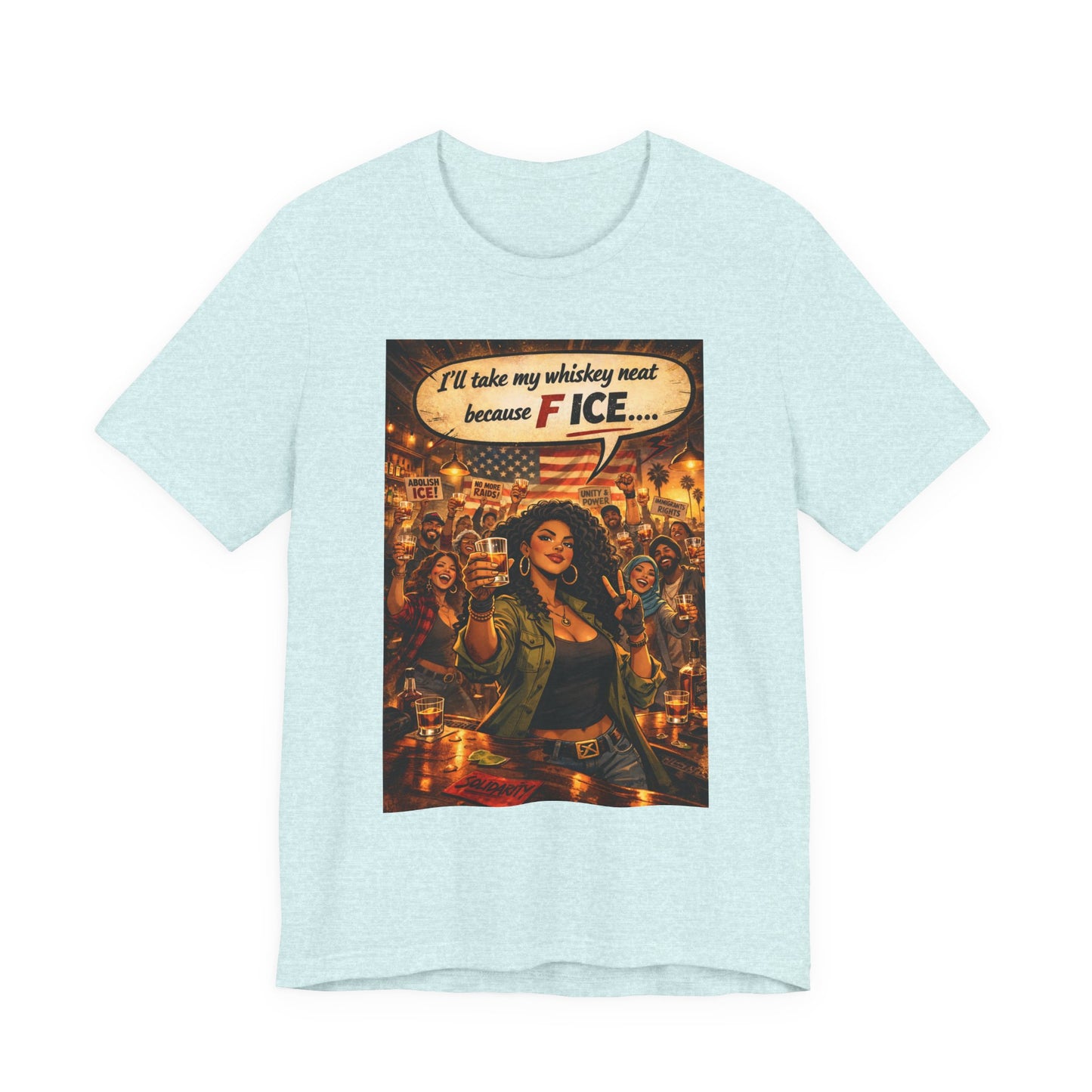 "We All Belong — No ICE" T-Shirt