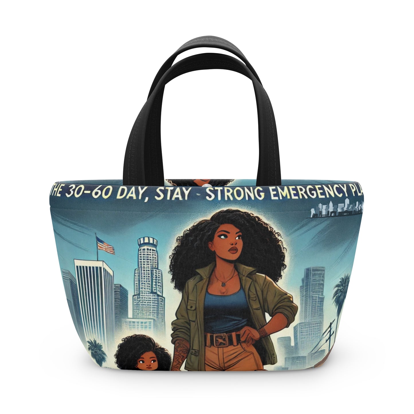 Empowering Lunch Bag | Strong Emergency Plan Design | Stylish & Functional Tote for Moms