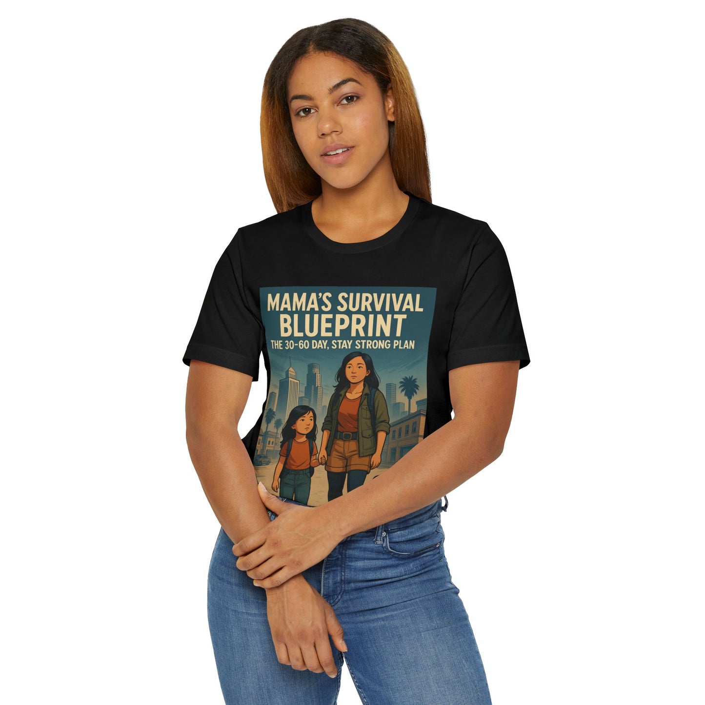 Mama's Survival Blueprint Unisex T-Shirt - Empowering Asian Family Design