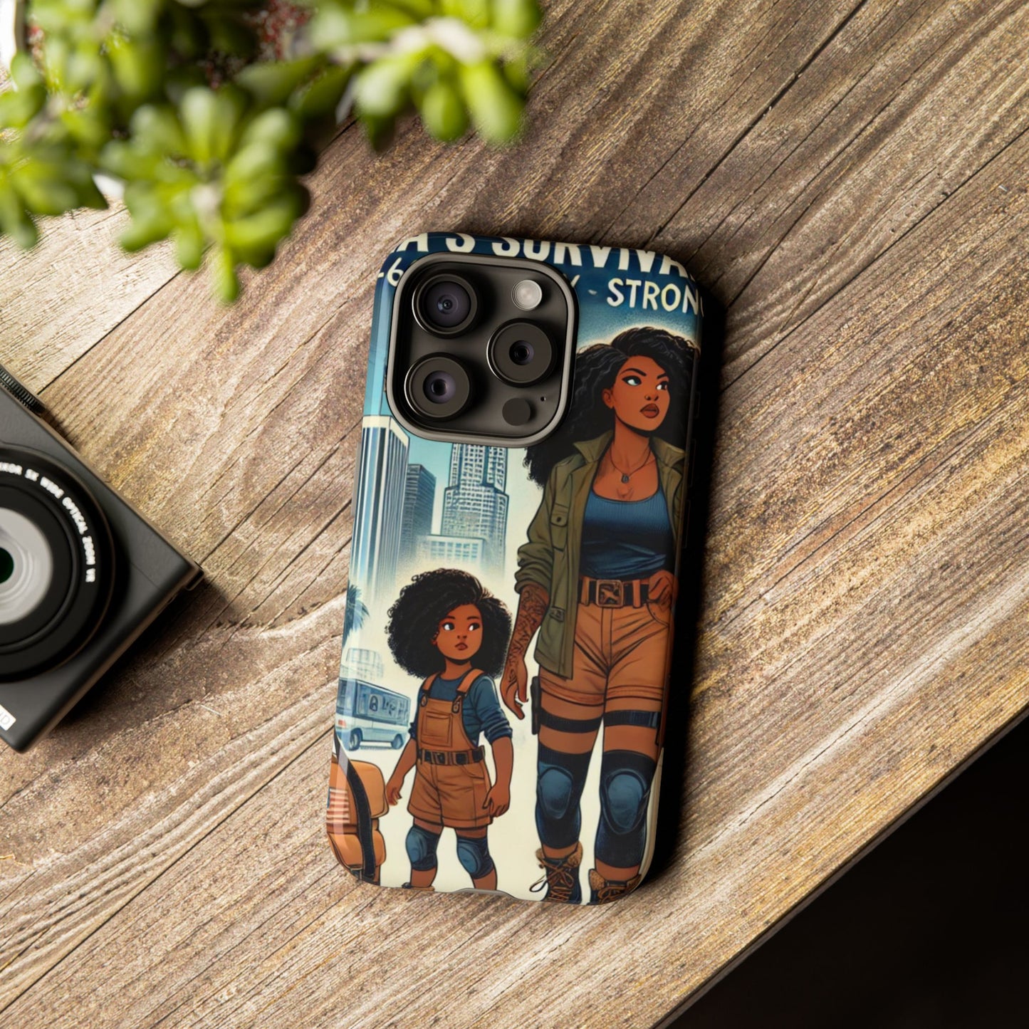 Empowering Phone Case - 'Stay Strong' Survival Design
