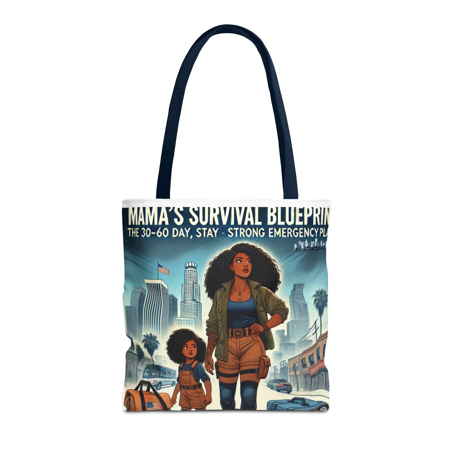 Mama's Survival Blueprint Tote Bag - Empowering Mom Life