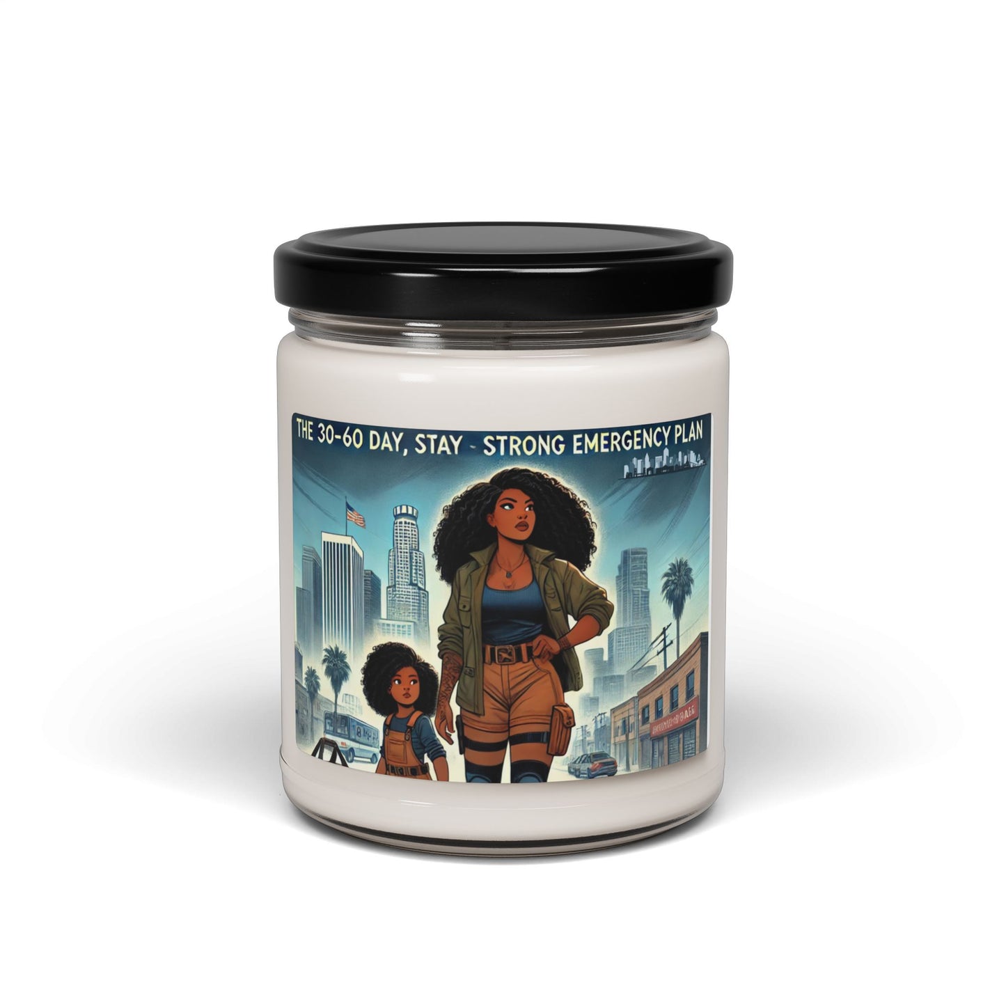 Empowering Scented Soy Candle - Emergency Plan Inspiration - 9oz