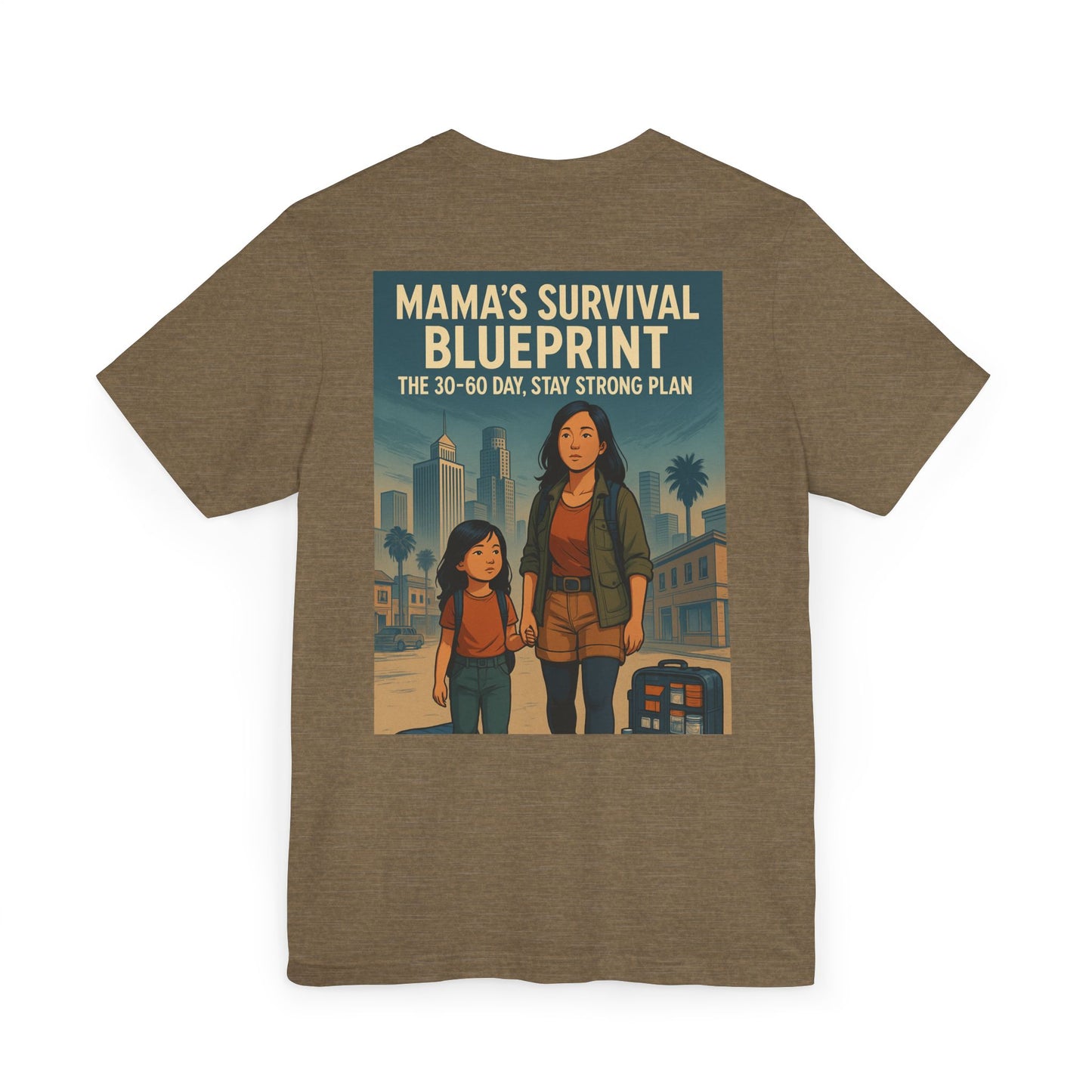 Mama's Survival Blueprint Unisex T-Shirt - Empowering Asian Family Design