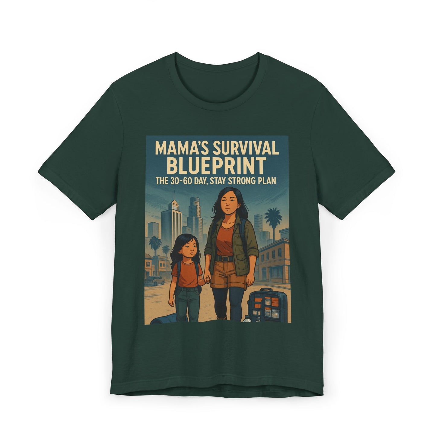 Mama's Survival Blueprint Unisex T-Shirt - Empowering Asian Family Design