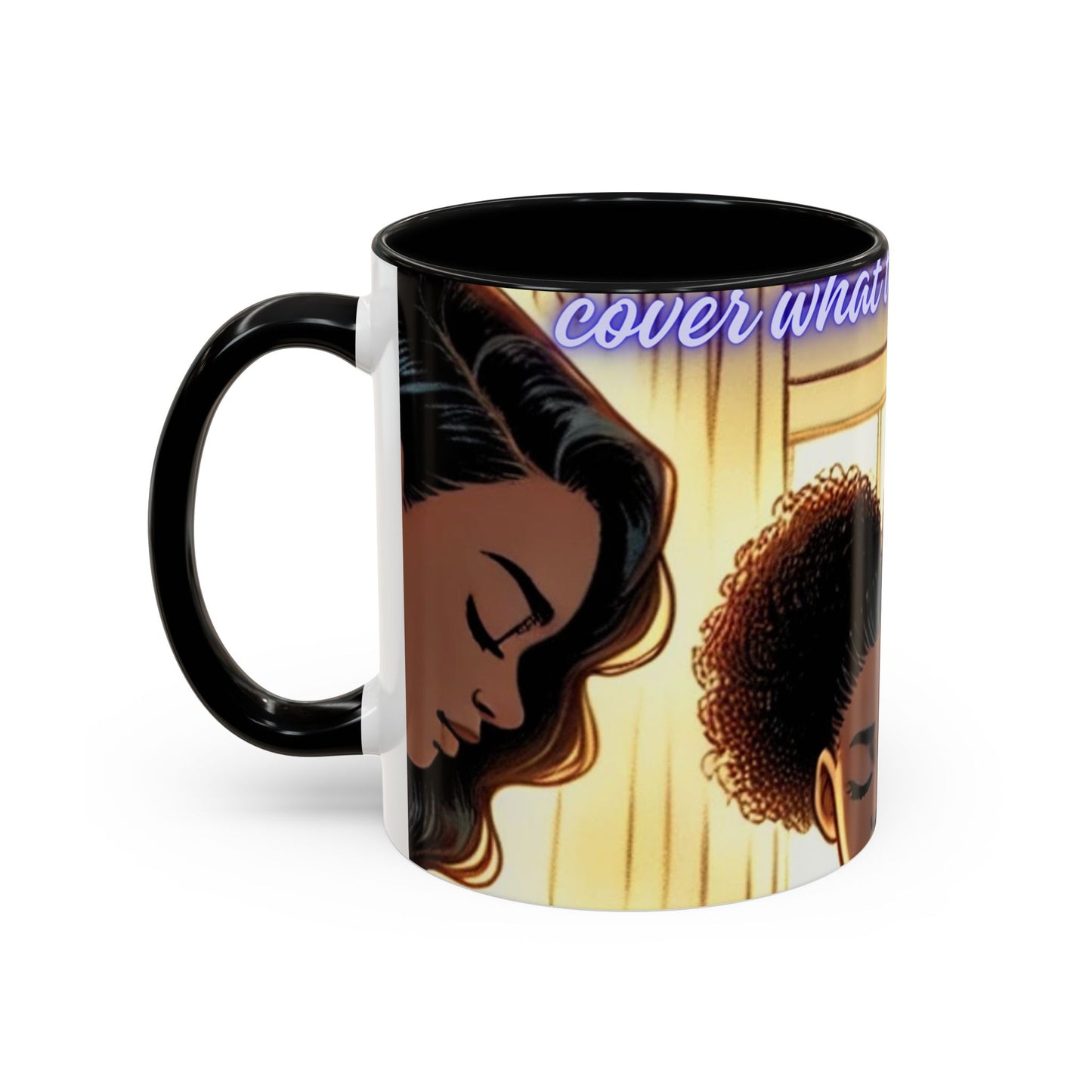 Kash Dream Travel Life Prayer Coffee Mug, Spiritual Mug, Black Family Accent Mug, Faith-Inspired Gift, Family Connection Cup