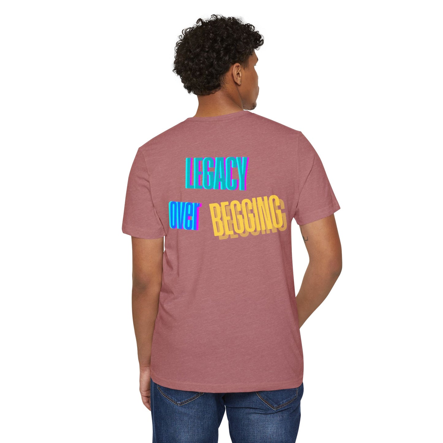 Motivational T-Shirt - 'Go Fund Me Ain't a Plan' 'Legacy Over Begging' Shirt for Kash Dream Travel Life