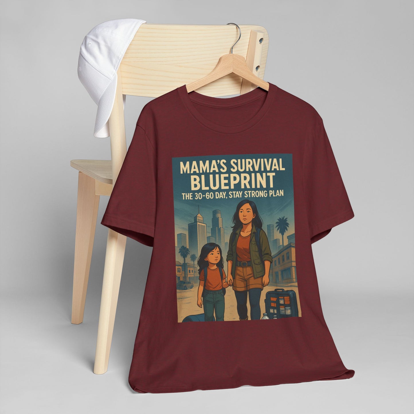 Mama's Survival Blueprint Unisex T-Shirt - Empowering Asian Family Design