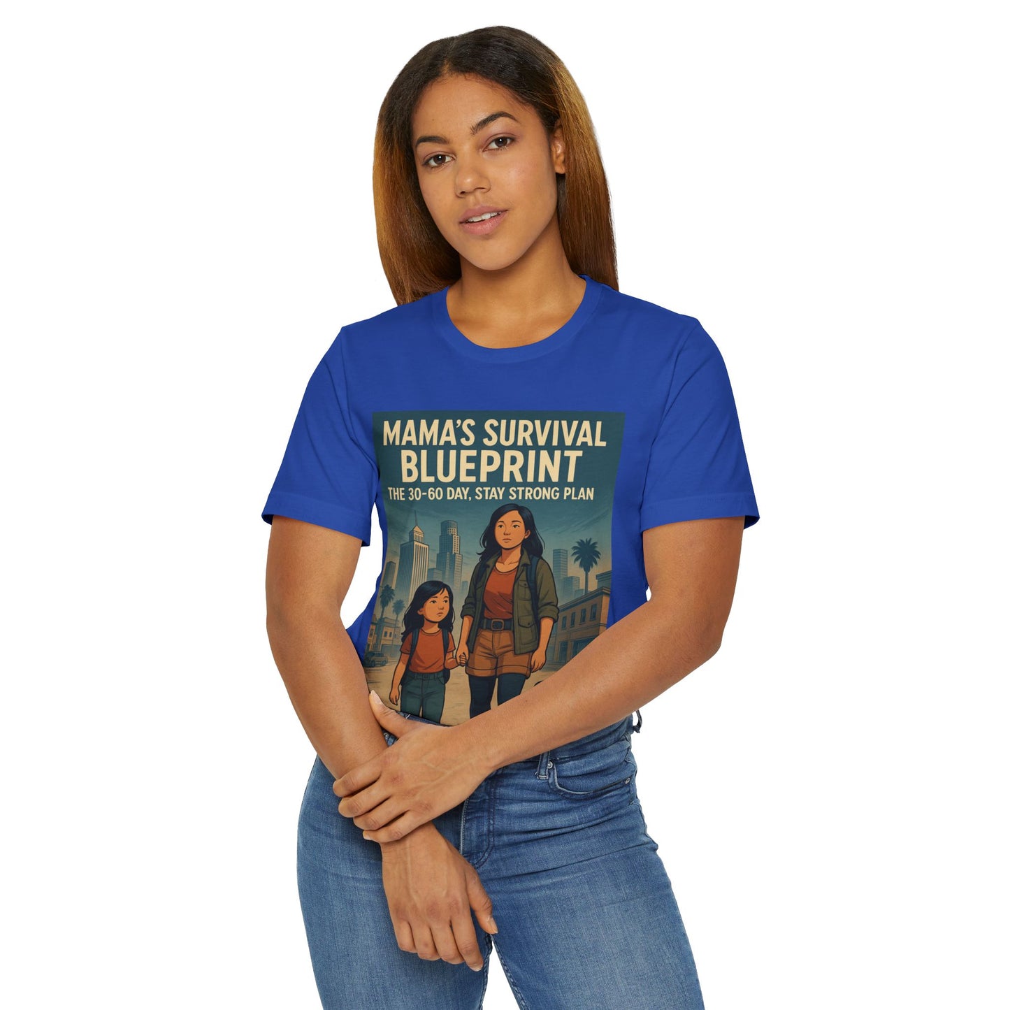 Mama's Survival Blueprint Unisex T-Shirt - Empowering Asian Family Design