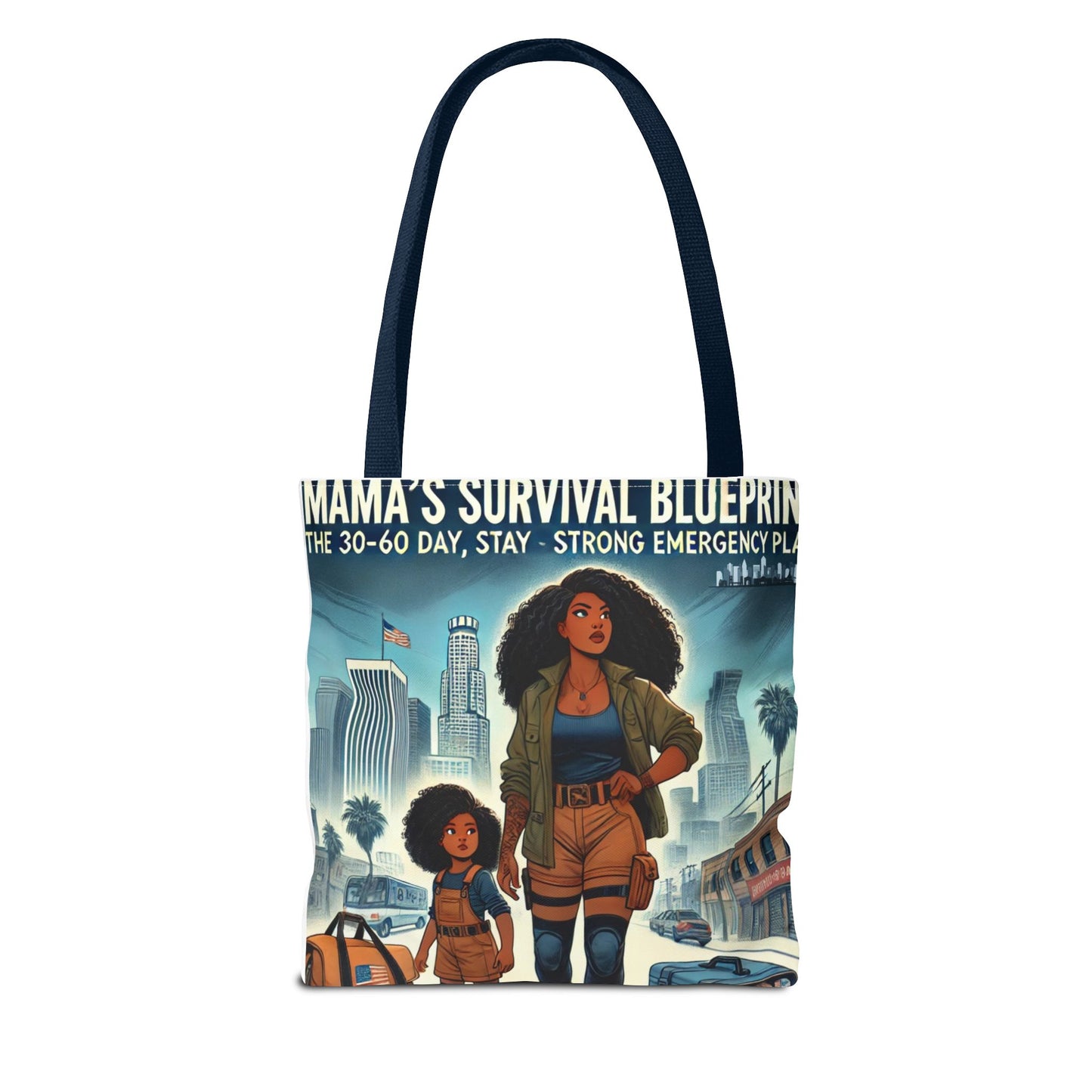Mama's Survival Blueprint Tote Bag - Empowering Mom Life