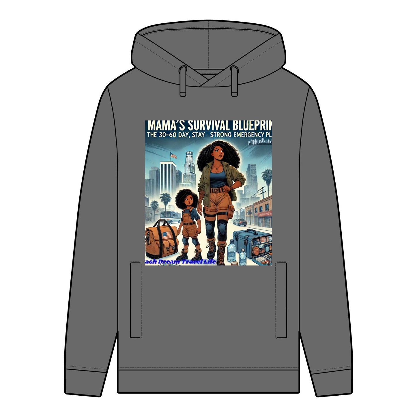 Mama's Survival Blueprint Men's Organic Hoodie - Stay Strong Style