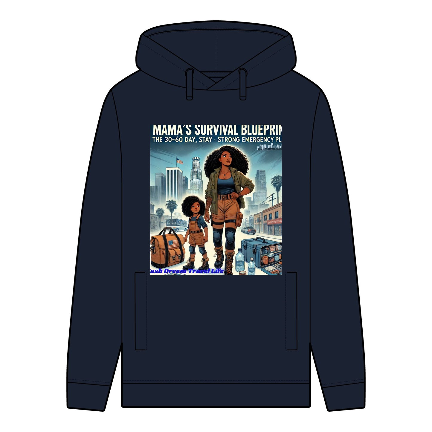 Mama's Survival Blueprint Men's Organic Hoodie - Stay Strong Style