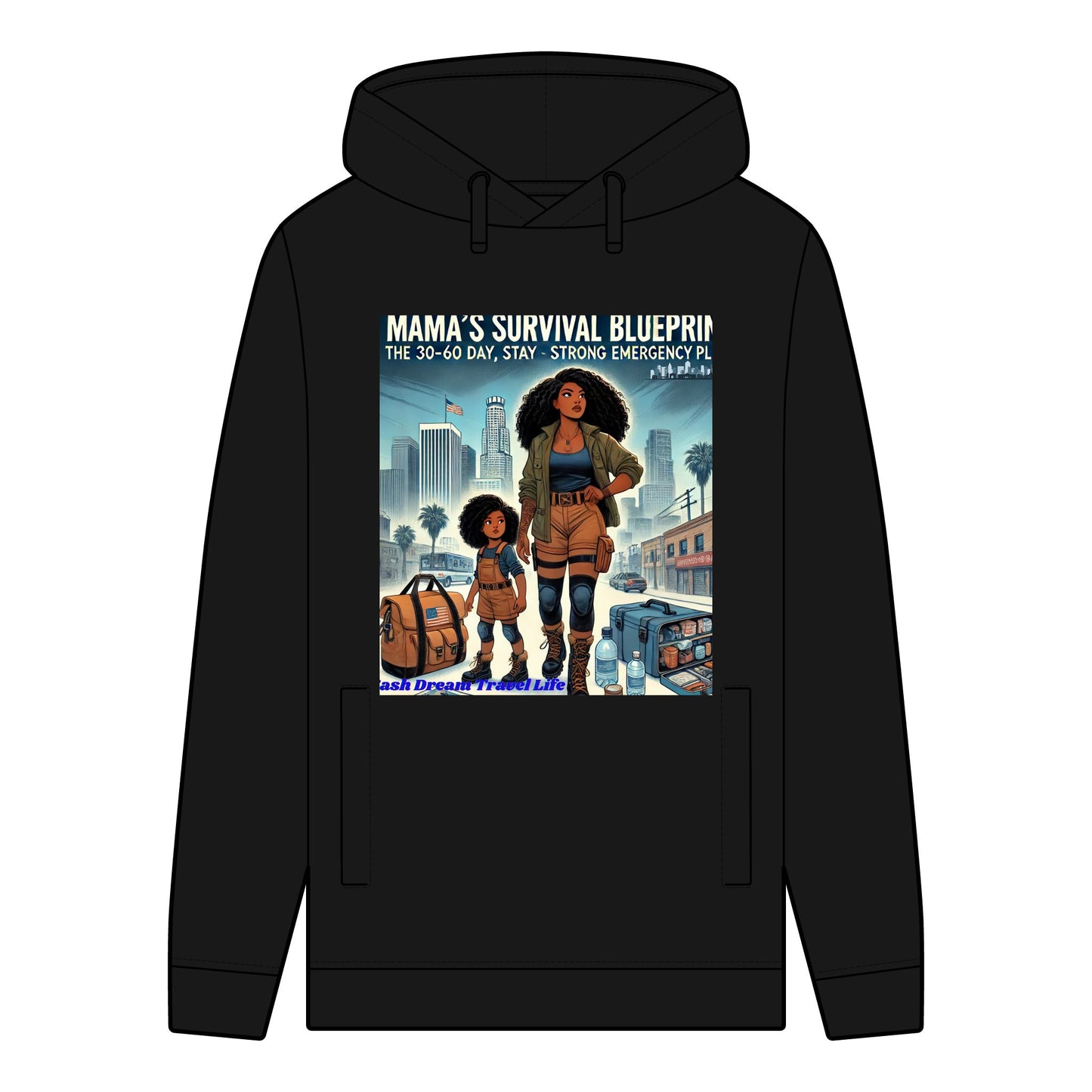 Mama's Survival Blueprint Men's Organic Hoodie - Stay Strong Style