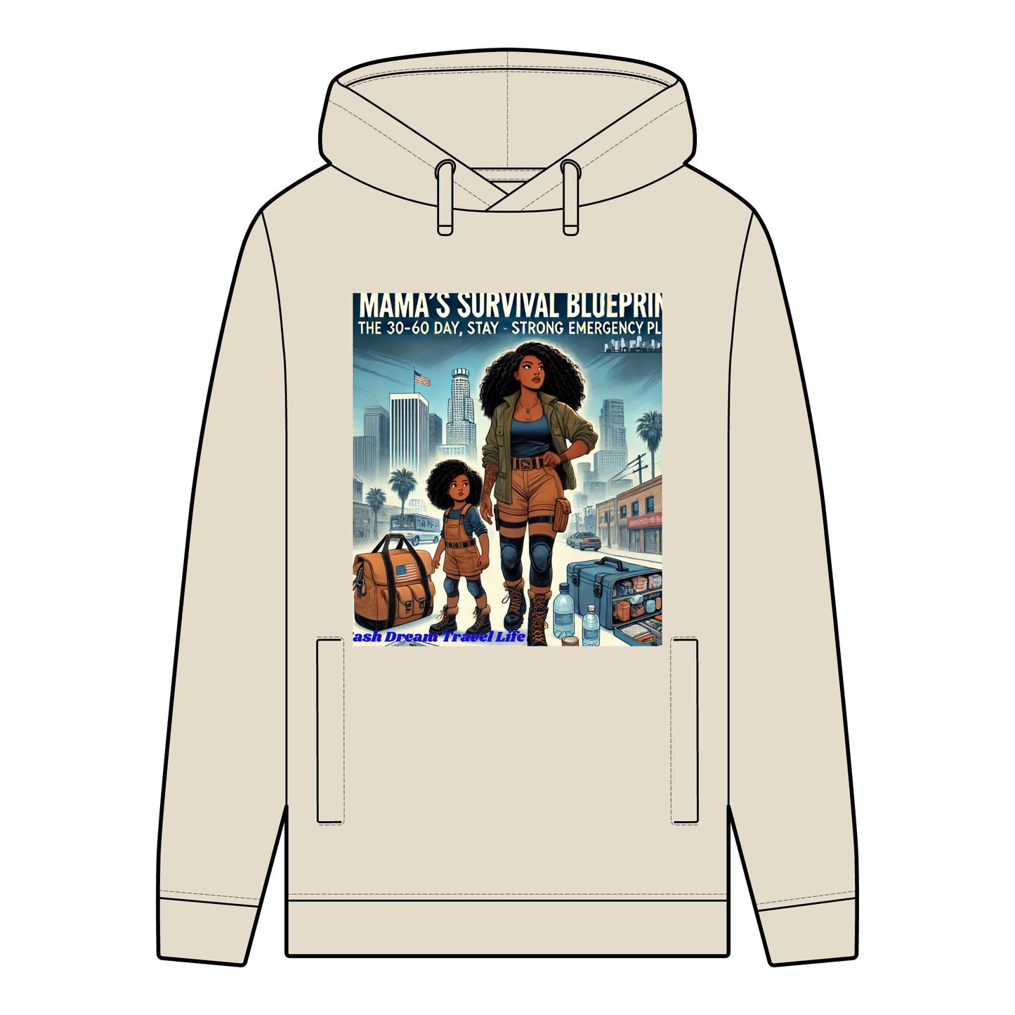 Mama's Survival Blueprint Men's Organic Hoodie - Stay Strong Style