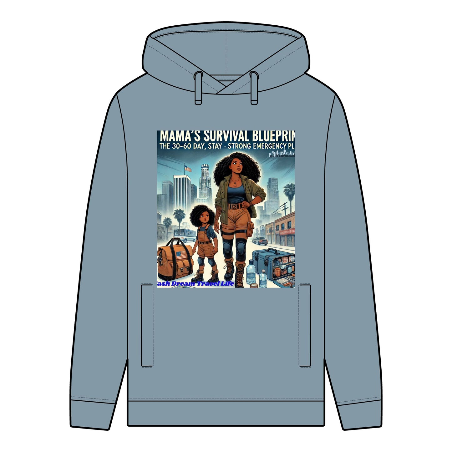 Mama's Survival Blueprint Men's Organic Hoodie - Stay Strong Style