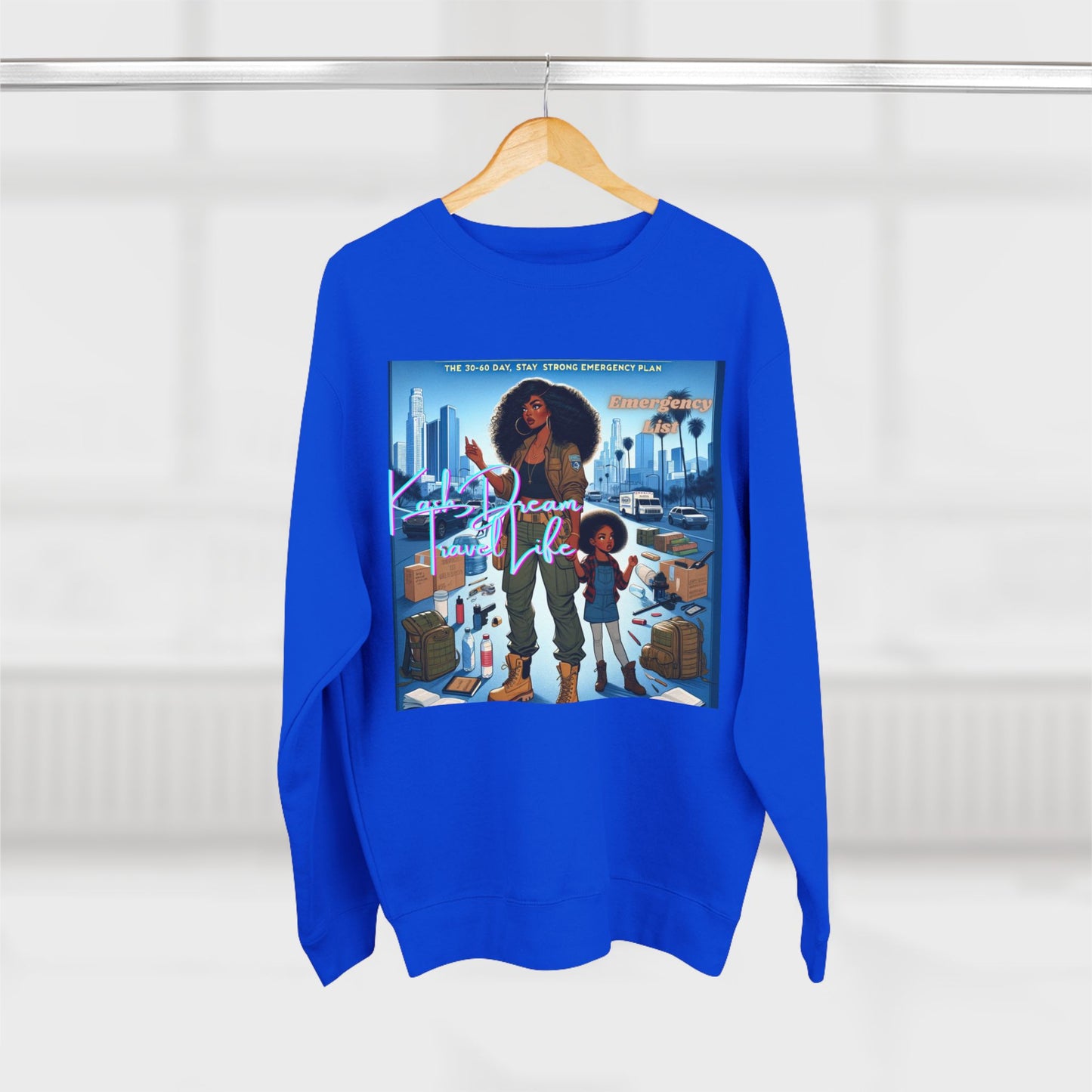 Emergency Preparedness Mama Family Sweatshirt featuring Mother Daughter Reminder