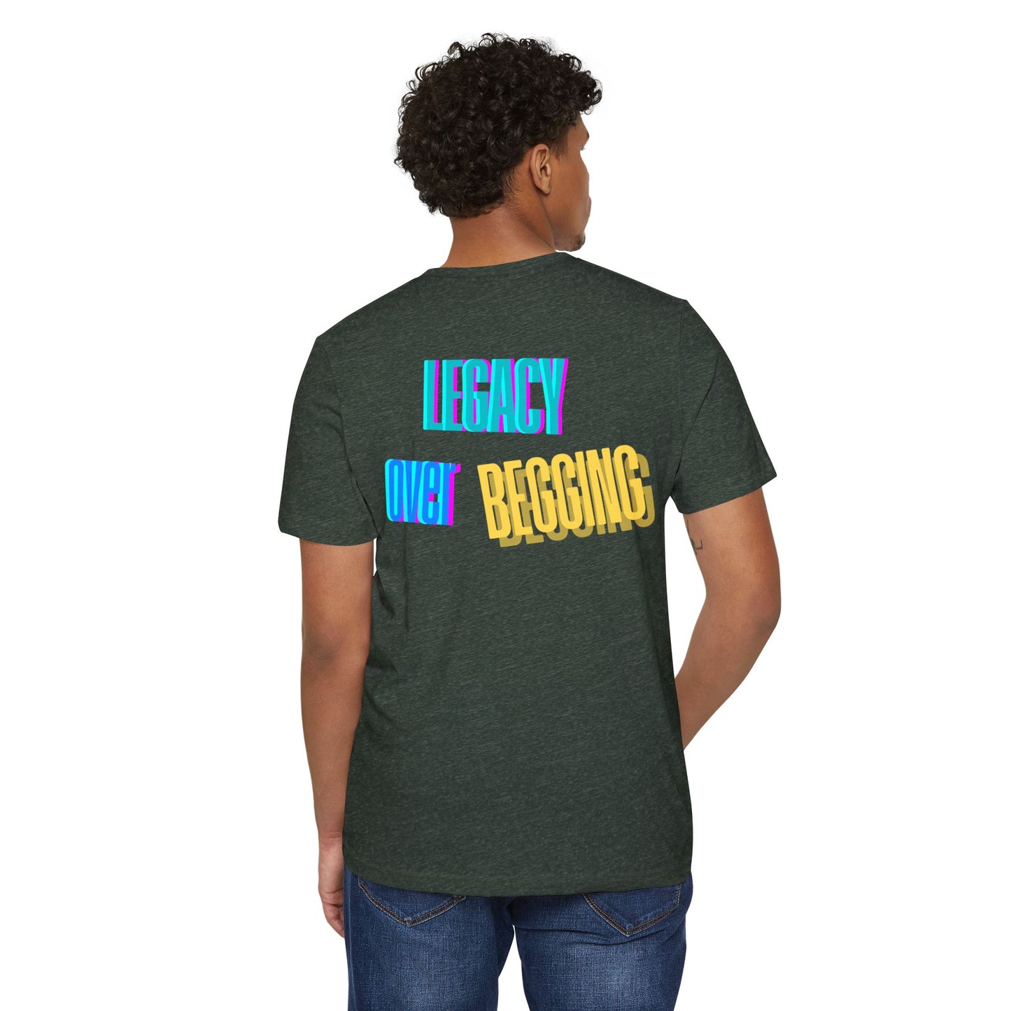 Motivational T-Shirt - 'Go Fund Me Ain't a Plan' 'Legacy Over Begging' Shirt for Kash Dream Travel Life