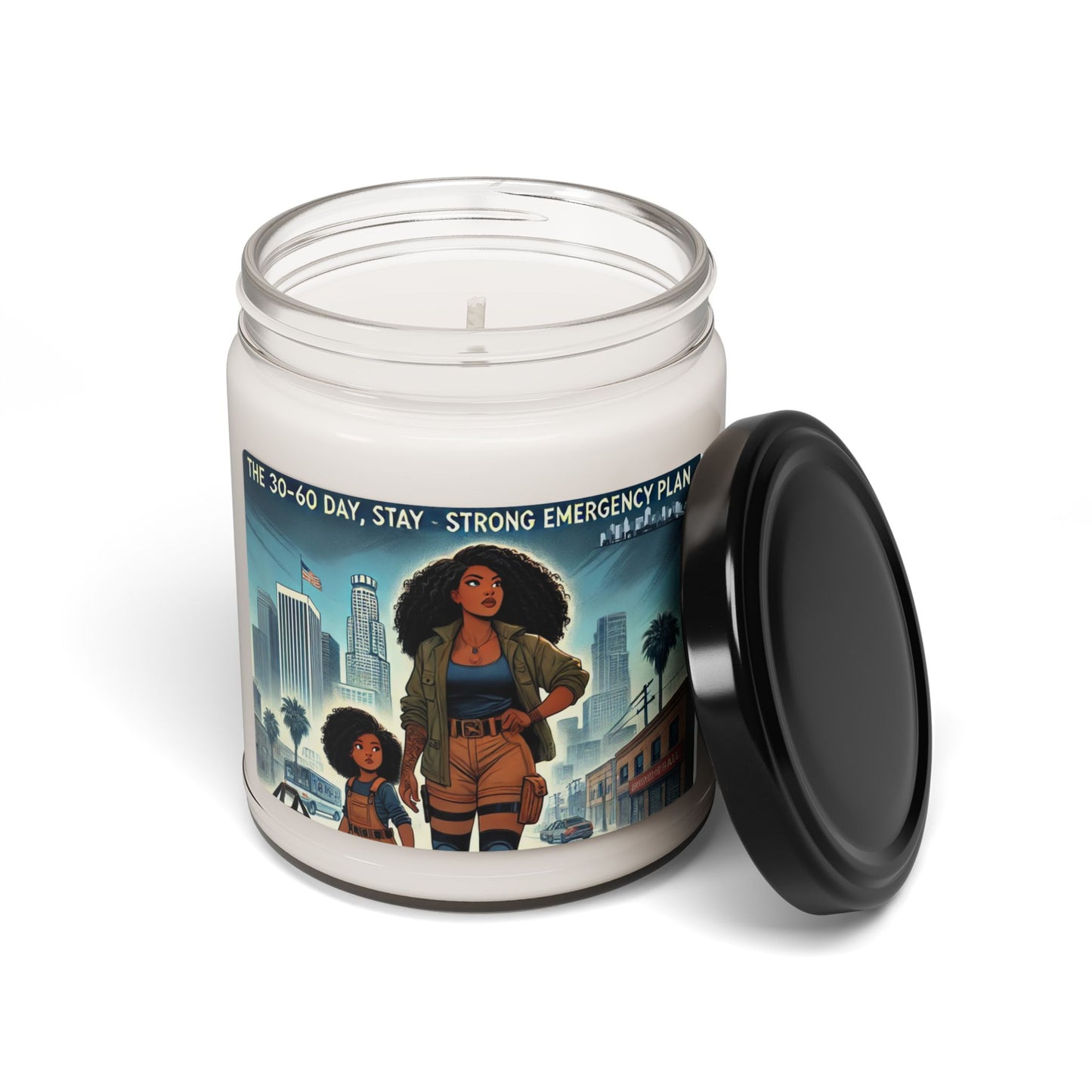 Empowering Scented Soy Candle - Emergency Plan Inspiration - 9oz