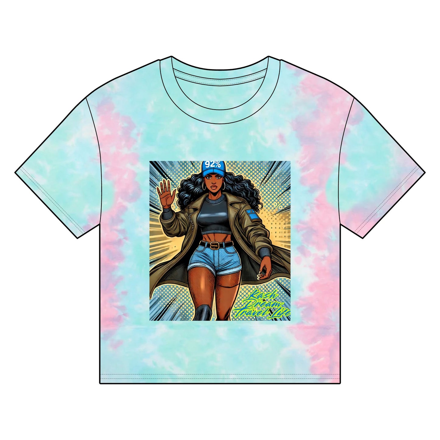 Empowering Women's Organic Boxy T-Shirt - 'I’m in the 92%' Graphic Tee By Kash Dream Travel Life
