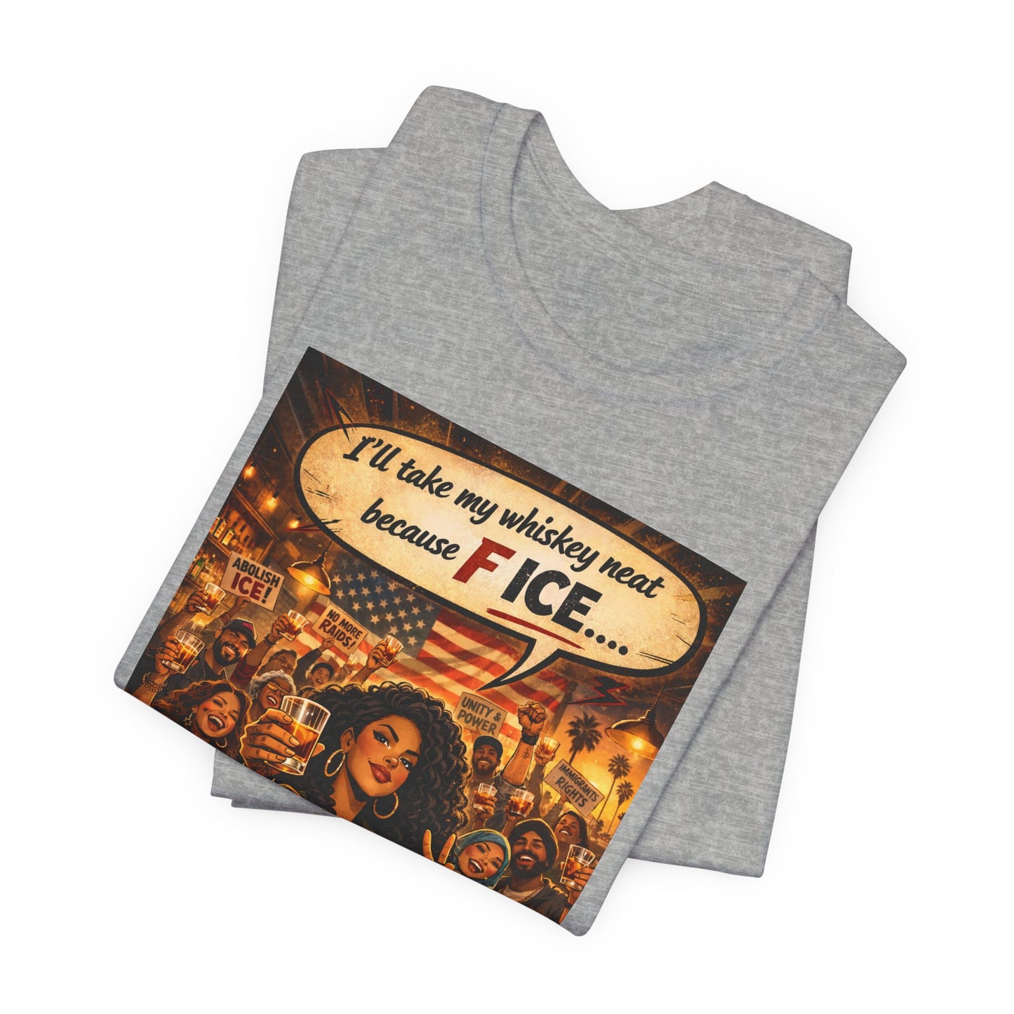 "We All Belong — No ICE" T-Shirt