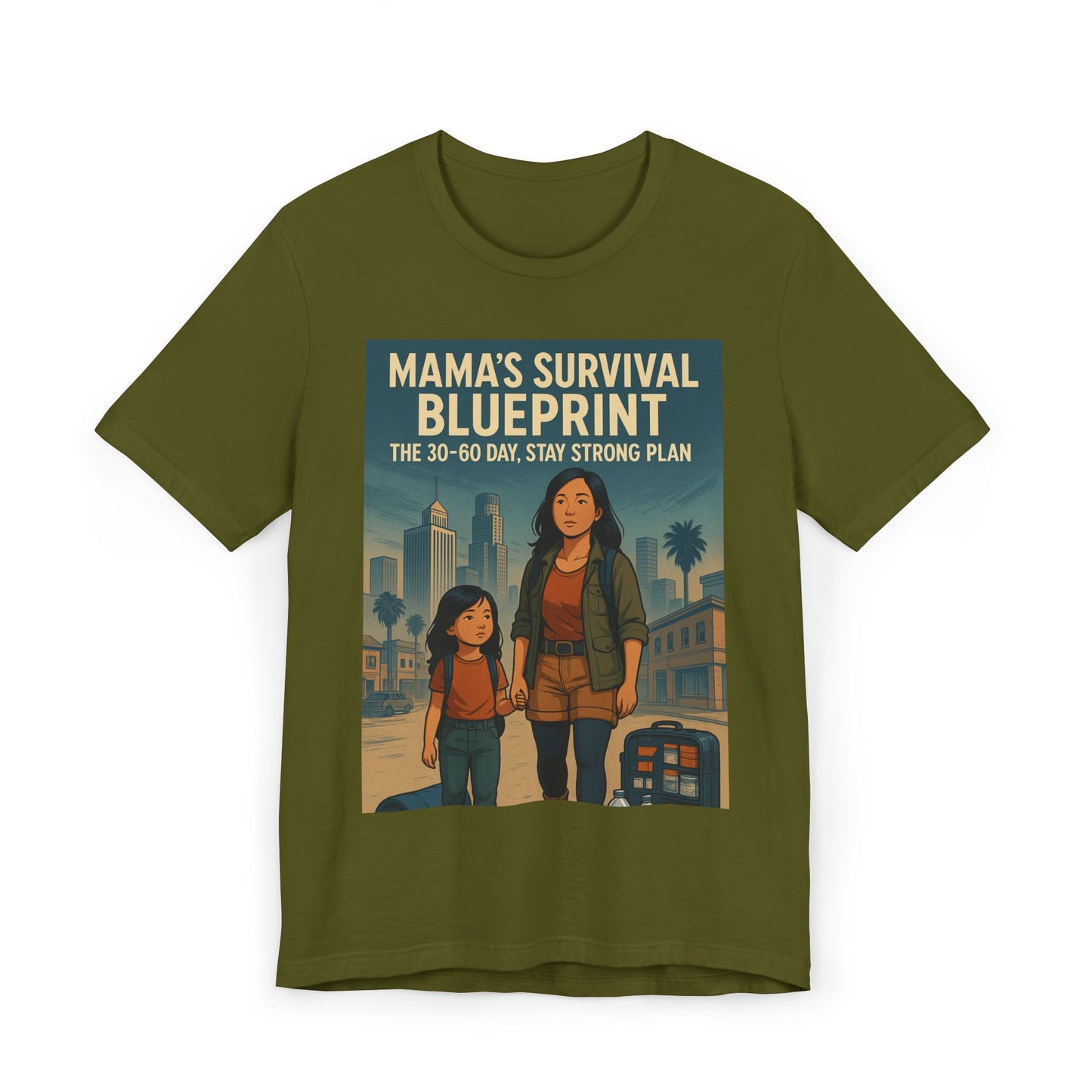 Mama's Survival Blueprint Unisex T-Shirt - Empowering Asian Family Design