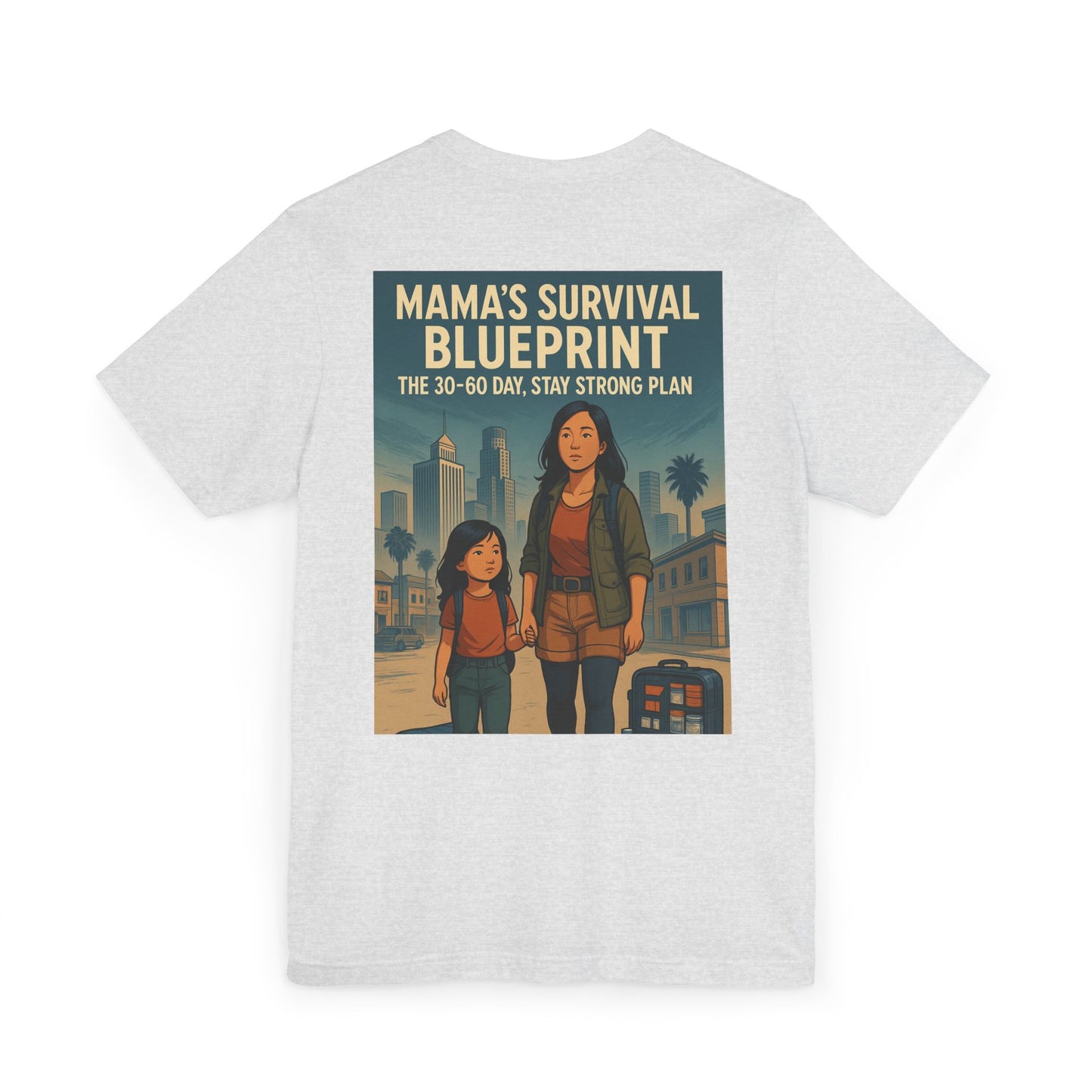 Mama's Survival Blueprint Unisex T-Shirt - Empowering Asian Family Design