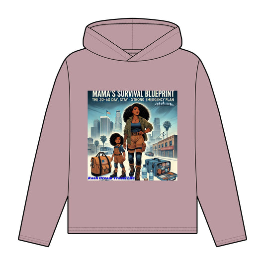 Mama's Survival Blueprint Organic Women's Hoodie | Relaxed Fit, Empowering Design