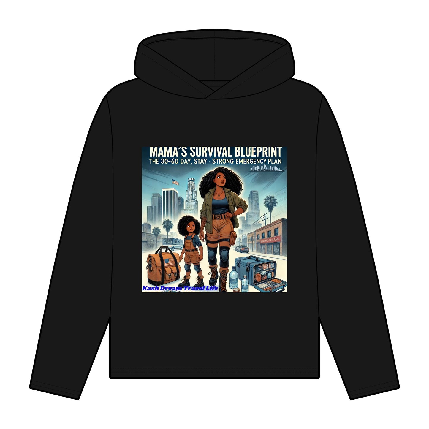 Mama's Survival Blueprint Organic Women's Hoodie | Relaxed Fit, Empowering Design