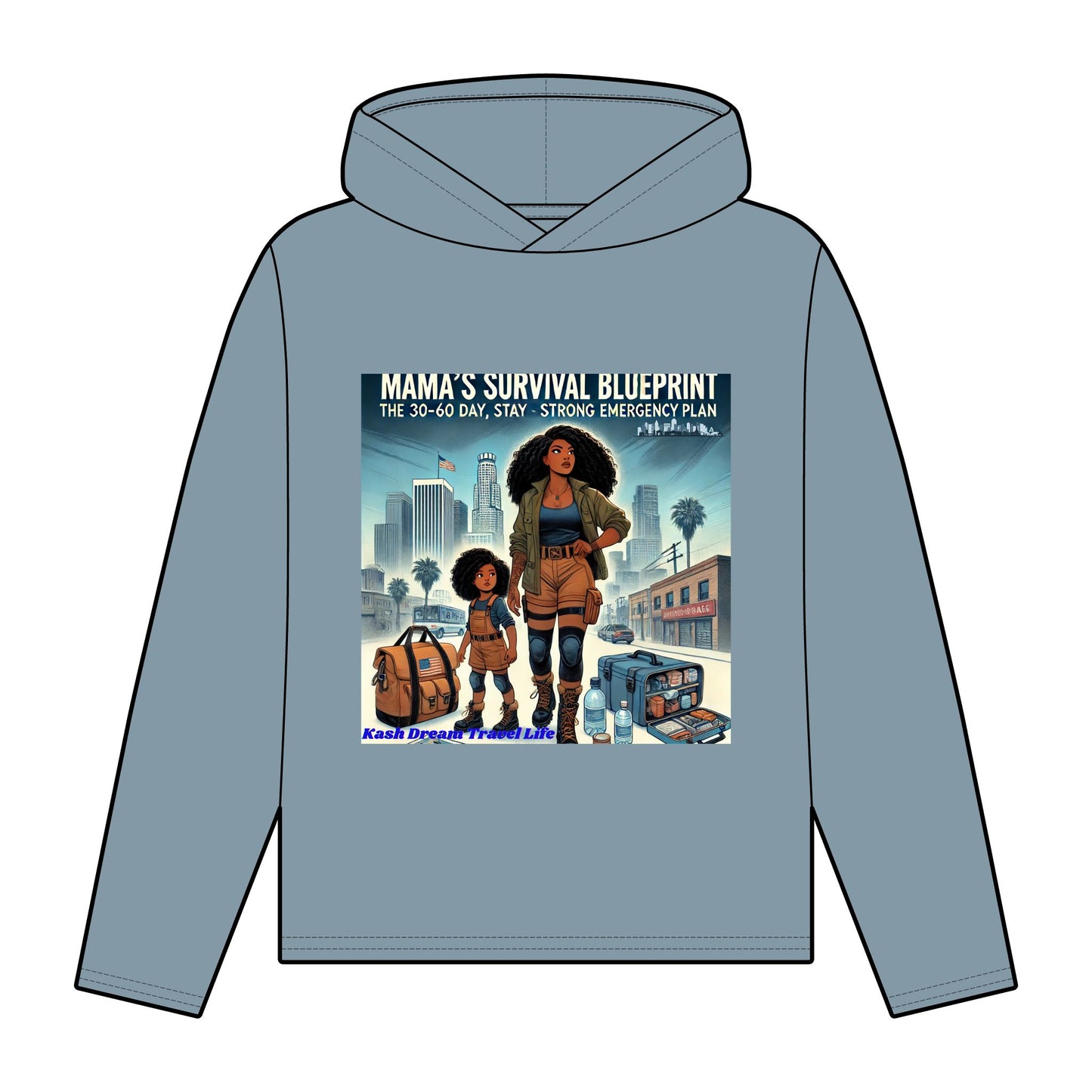 Mama's Survival Blueprint Organic Women's Hoodie | Relaxed Fit, Empowering Design
