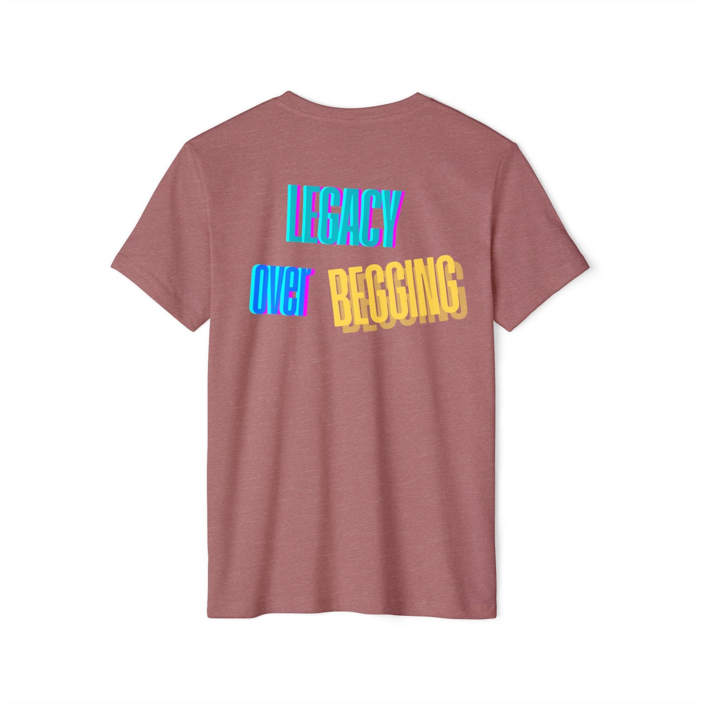 Motivational T-Shirt - 'Go Fund Me Ain't a Plan' 'Legacy Over Begging' Shirt for Kash Dream Travel Life