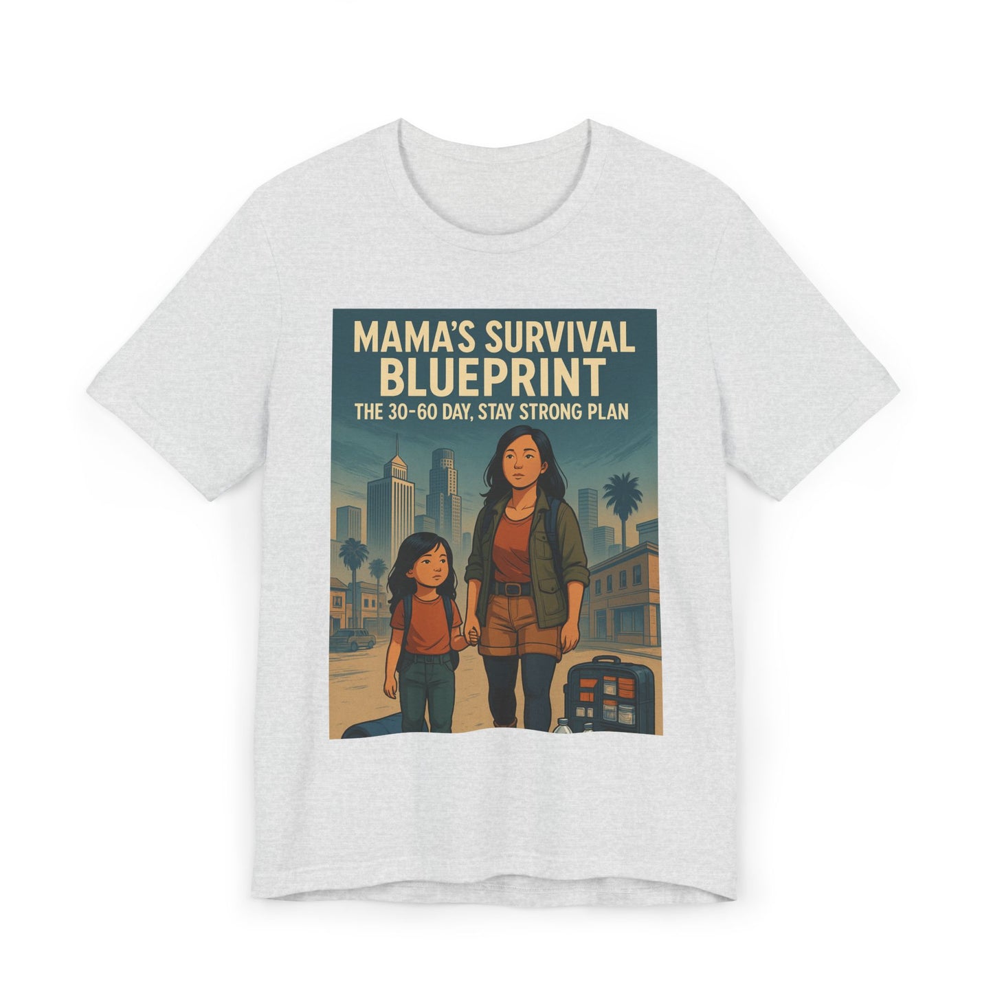 Mama's Survival Blueprint Unisex T-Shirt - Empowering Asian Family Design