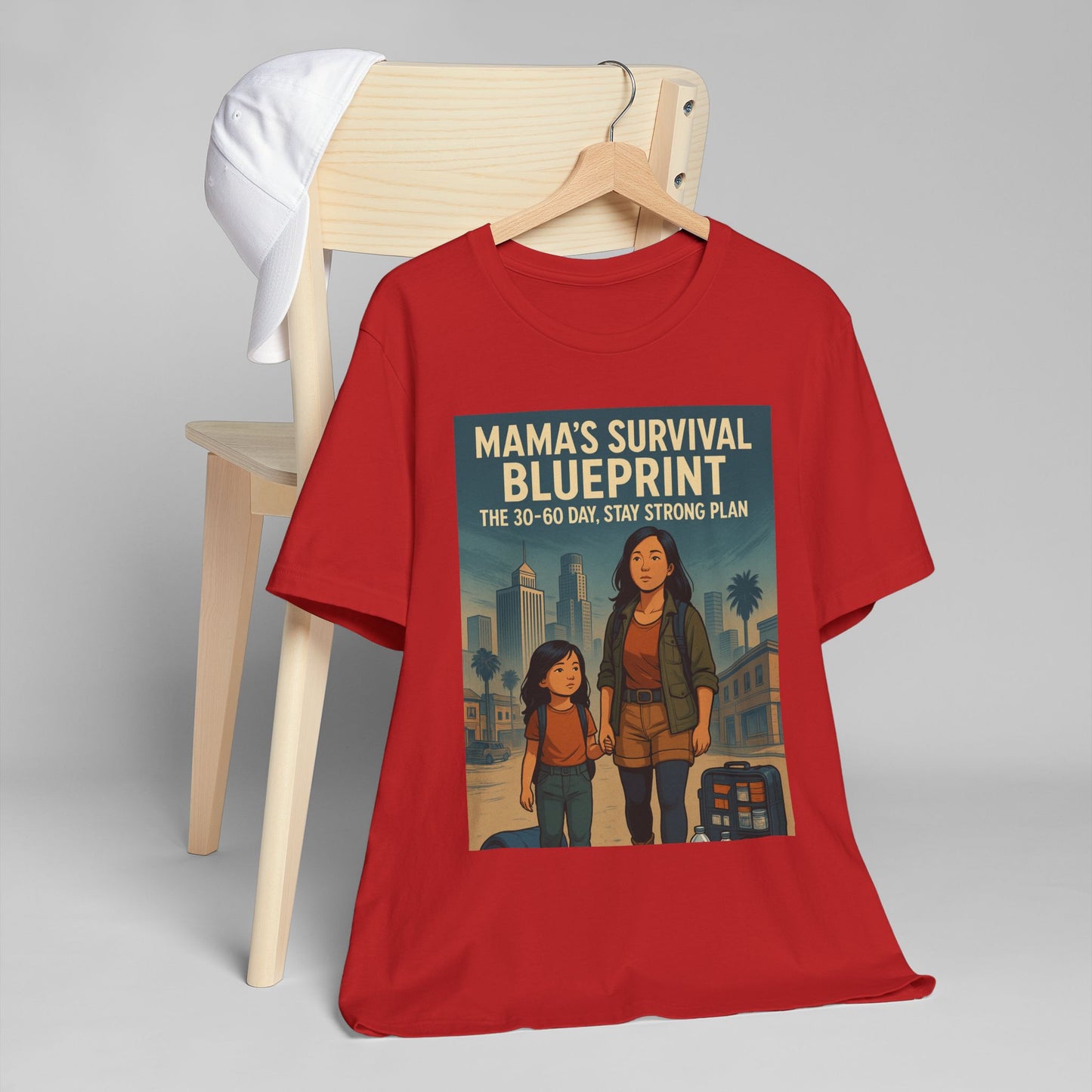 Mama's Survival Blueprint Unisex T-Shirt - Empowering Asian Family Design