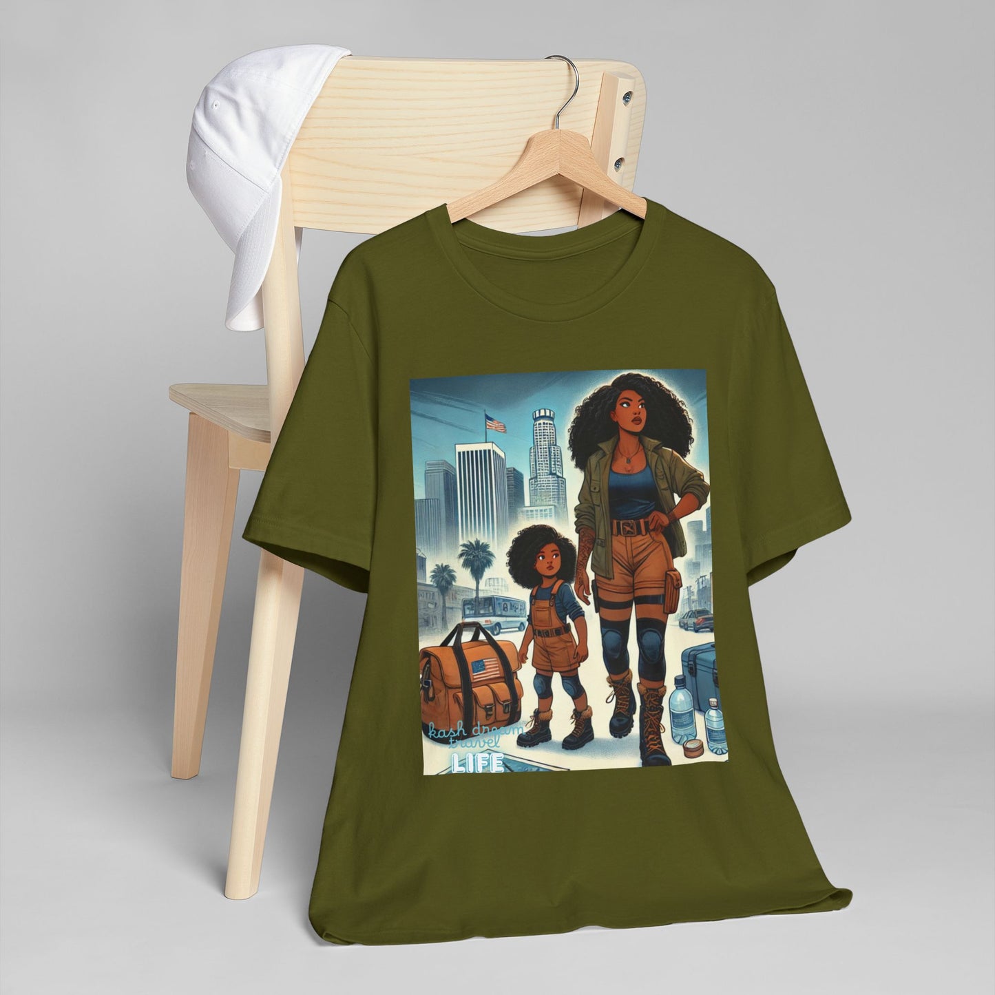 Mama's Survival Blueprint Book -Shirt - Unisex Jersey Tee with Inspiring Artwork