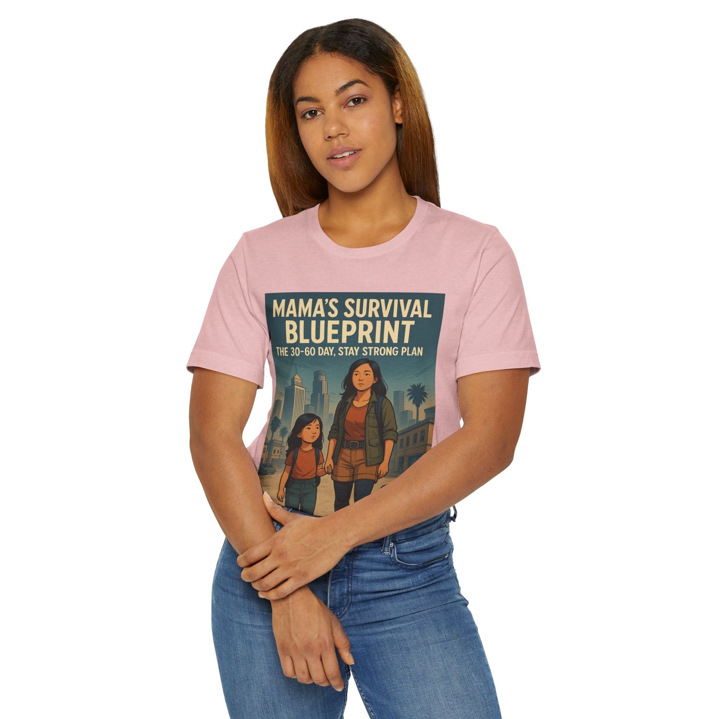 Mama's Survival Blueprint Unisex T-Shirt - Empowering Asian Family Design