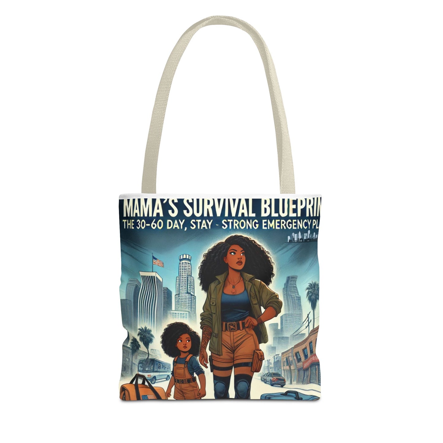 Mama's Survival Blueprint Tote Bag - Empowering Mom Life