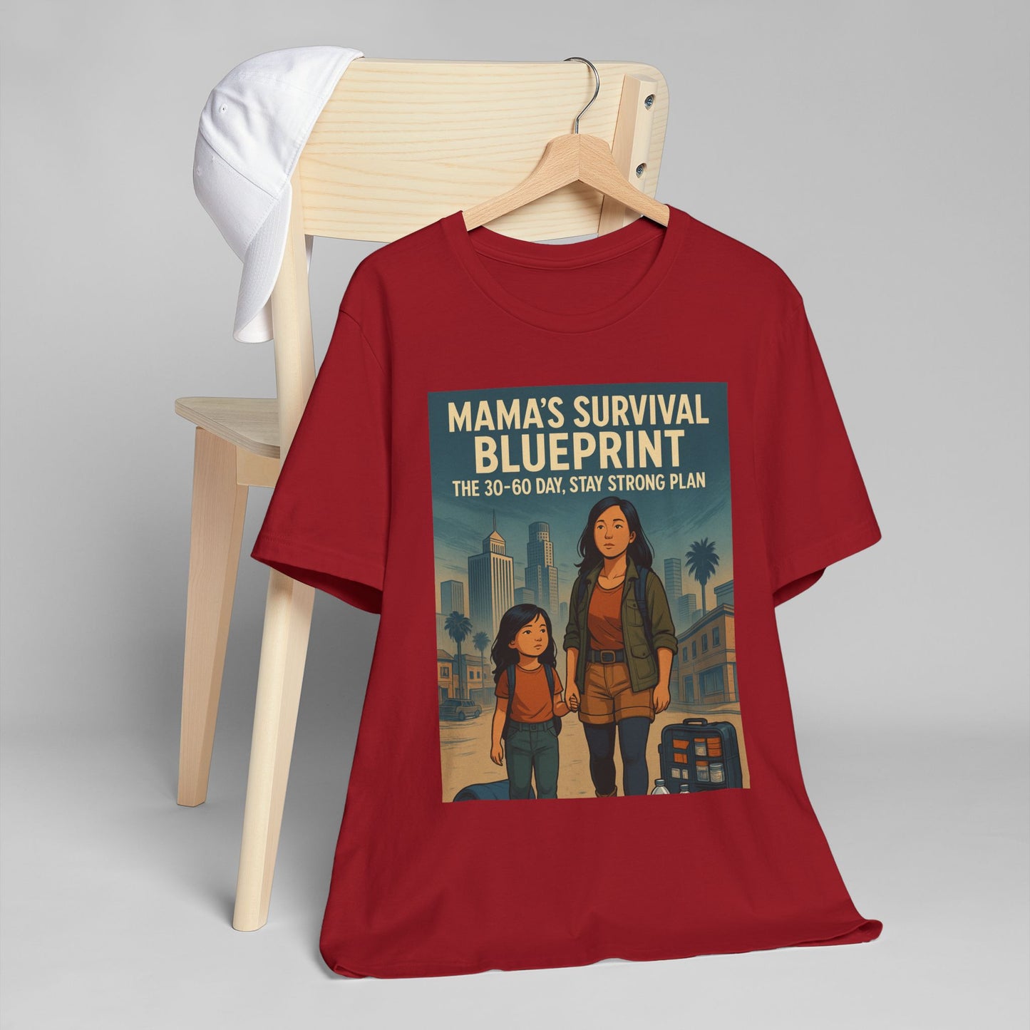 Mama's Survival Blueprint Unisex T-Shirt - Empowering Asian Family Design