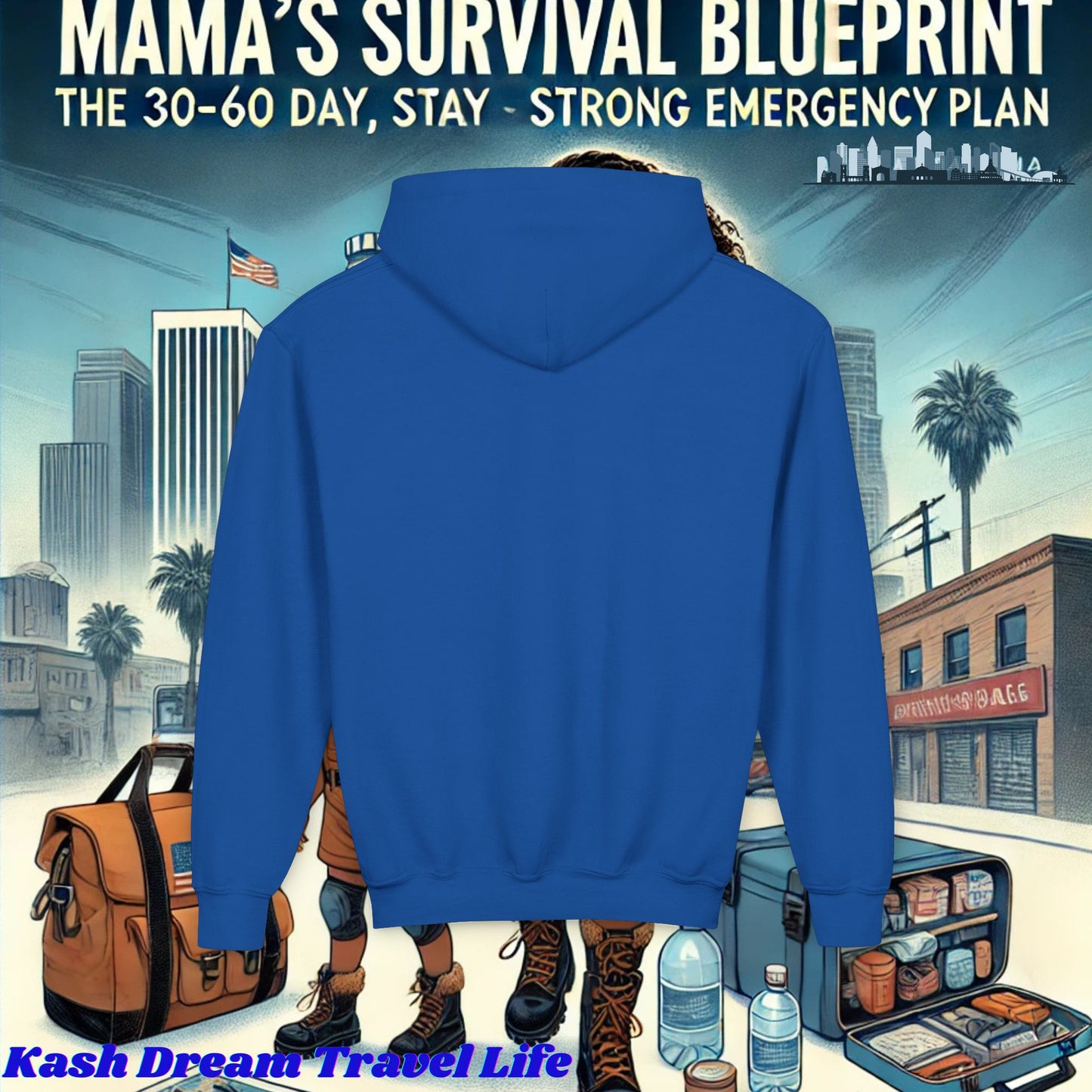 Mama's Survival Blueprint Youth Hoodie - Cozy & Inspirational Sweatshirt
