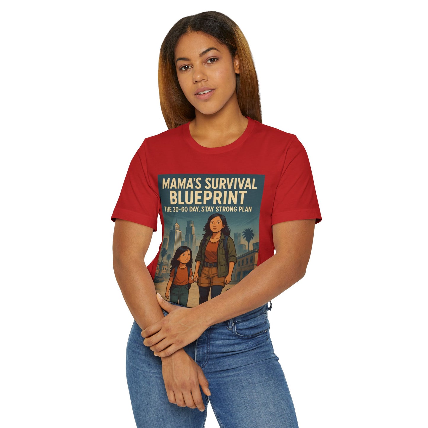 Mama's Survival Blueprint Unisex T-Shirt - Empowering Asian Family Design