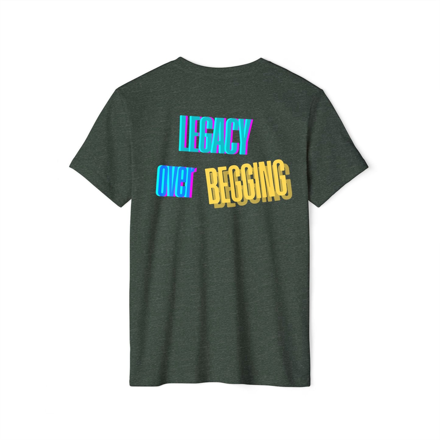 Motivational T-Shirt - 'Go Fund Me Ain't a Plan' 'Legacy Over Begging' Shirt for Kash Dream Travel Life