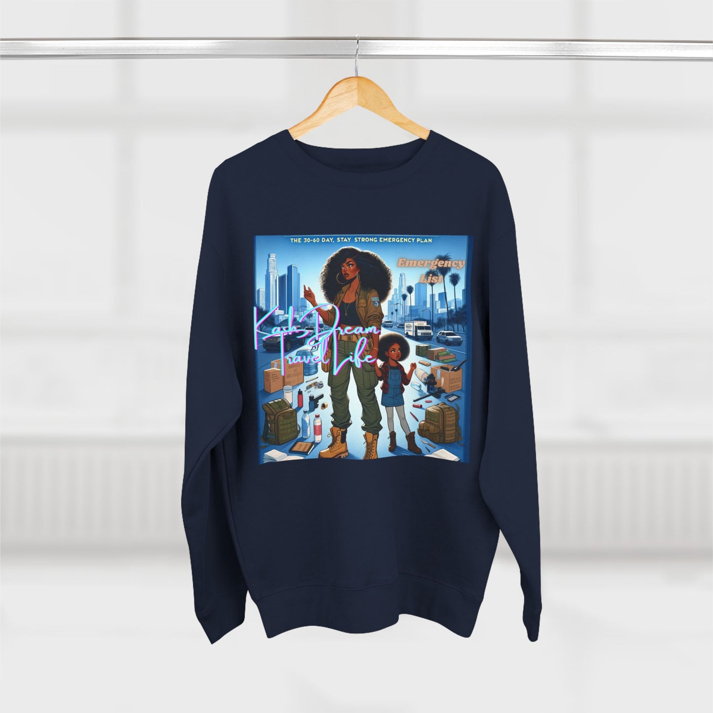 Emergency Preparedness Mama Family Sweatshirt featuring Mother Daughter Reminder