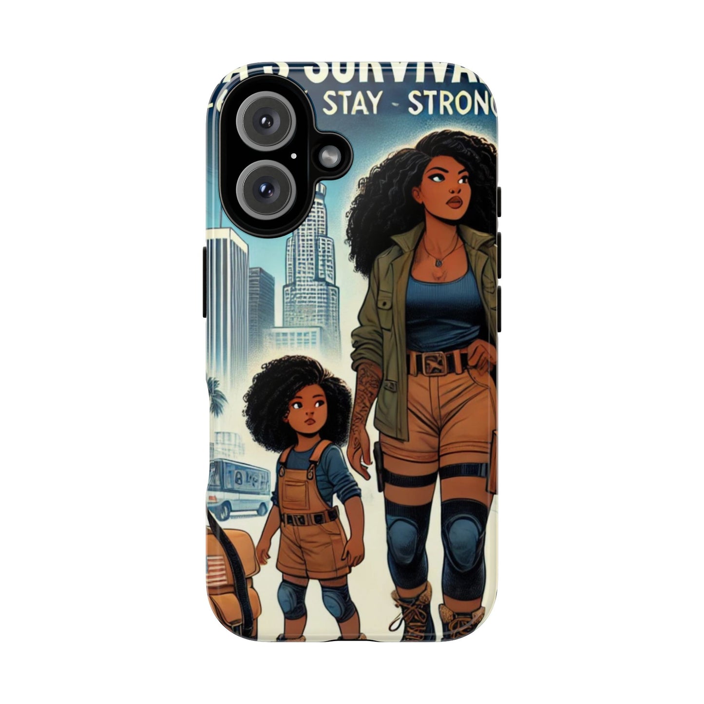 Empowering Phone Case - 'Stay Strong' Survival Design