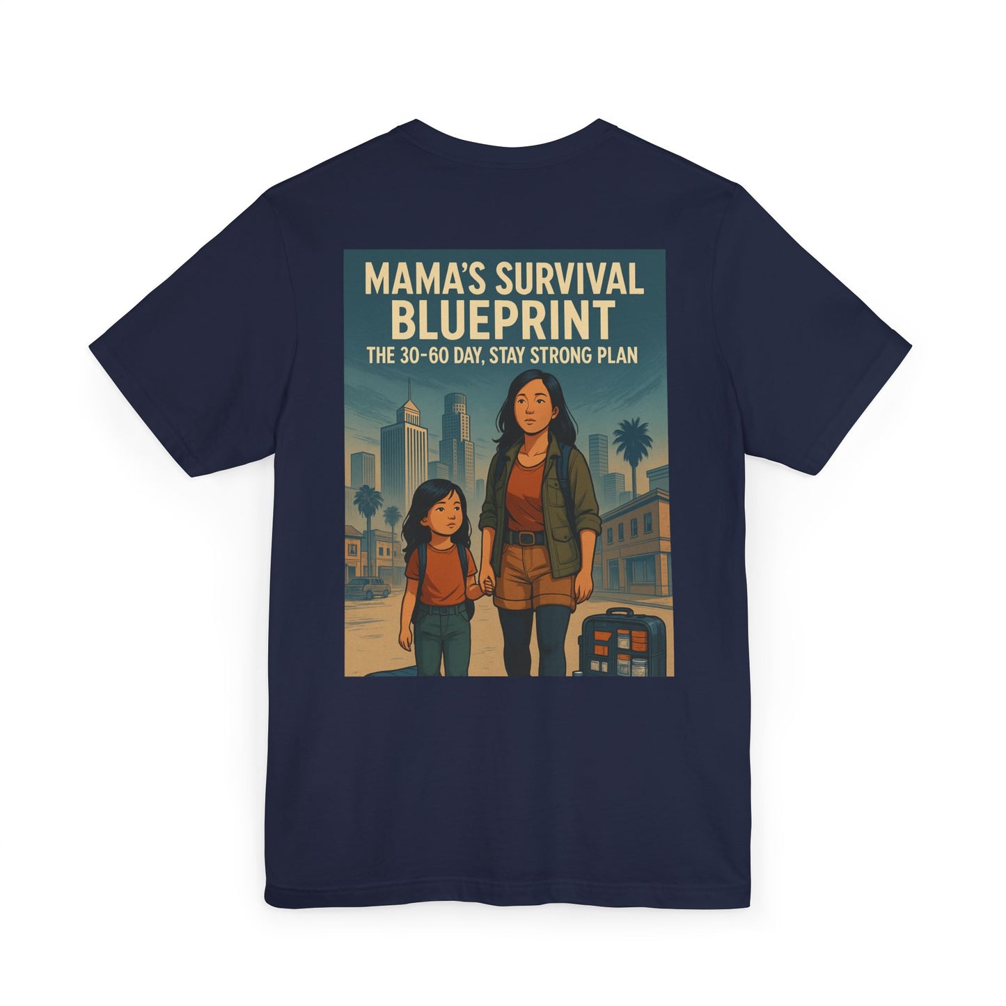 Mama's Survival Blueprint Unisex T-Shirt - Empowering Asian Family Design