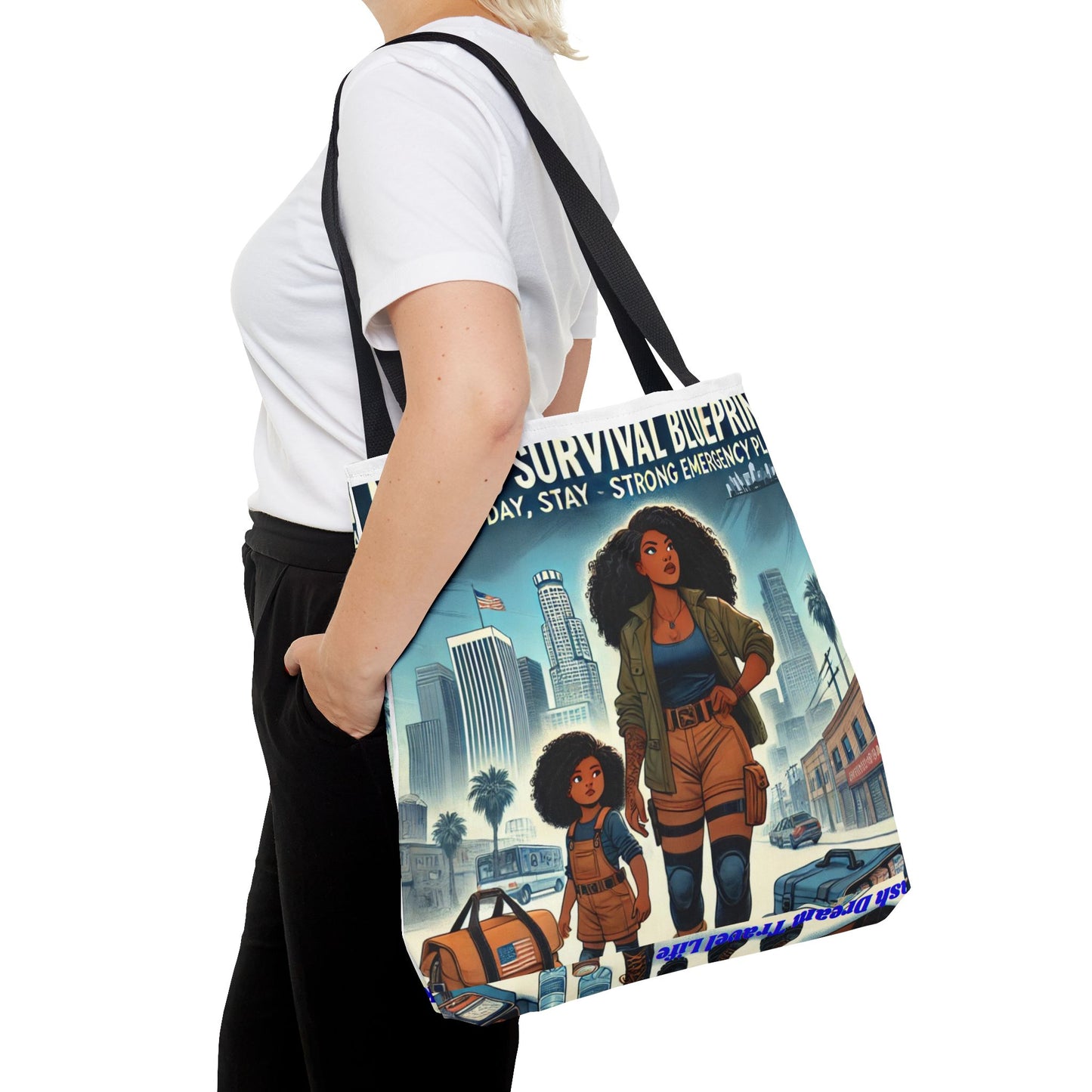 Mama's Survival Blueprint Tote Bag - Empowering Mom Life