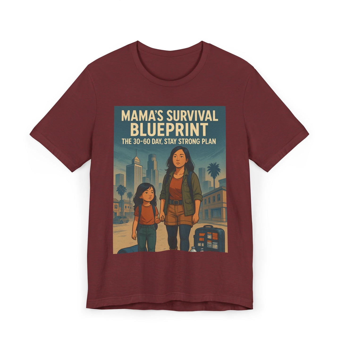 Mama's Survival Blueprint Unisex T-Shirt - Empowering Asian Family Design