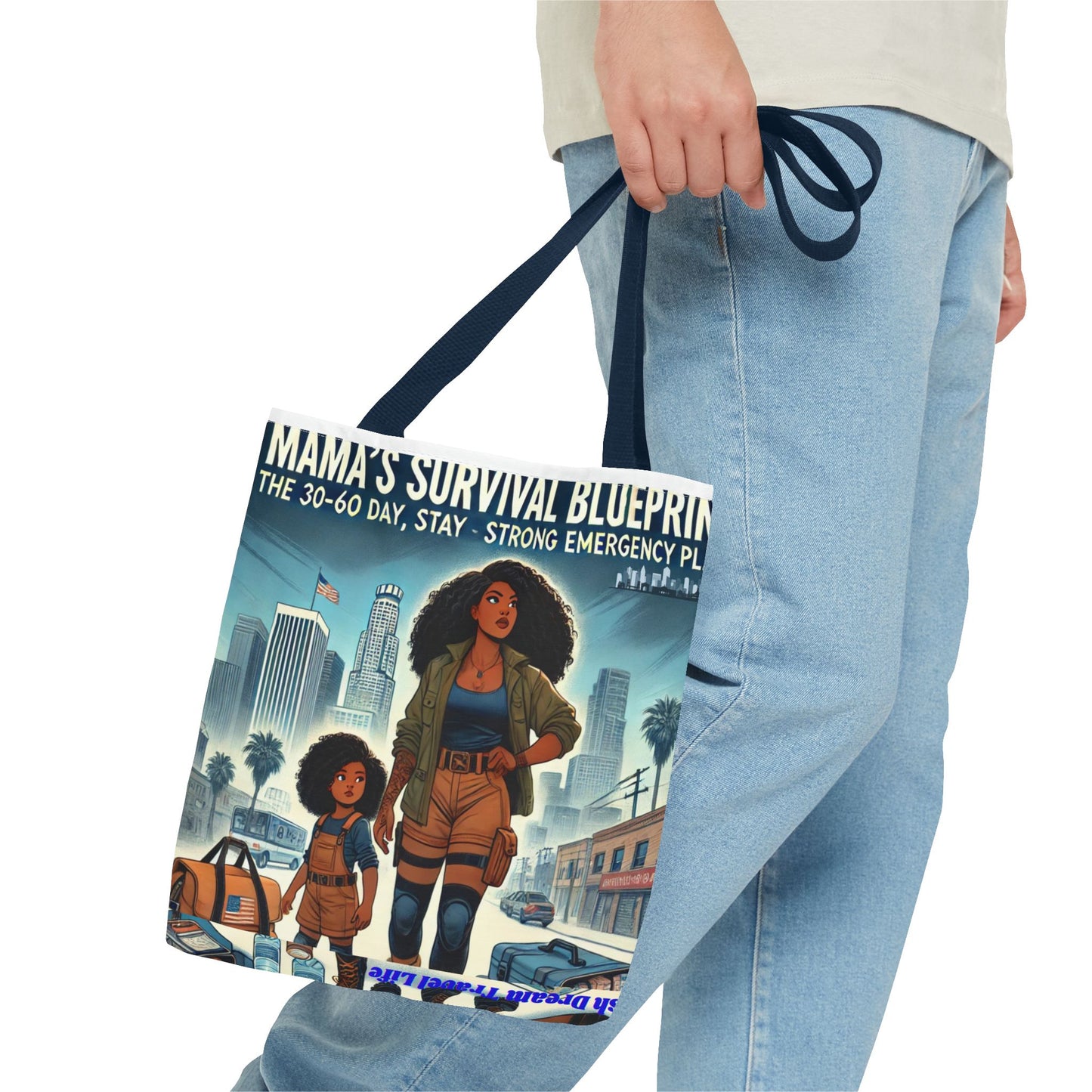 Mama's Survival Blueprint Tote Bag - Empowering Mom Life