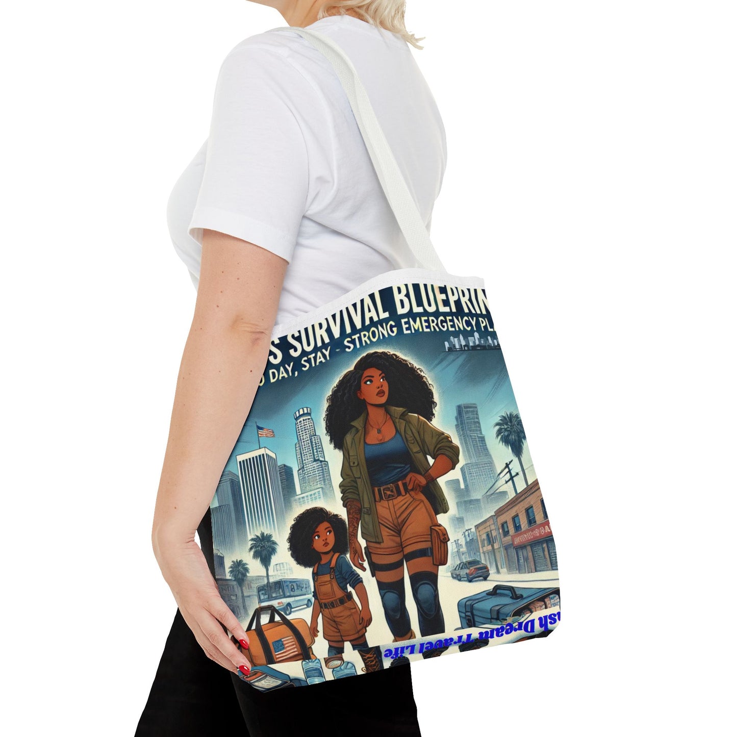 Mama's Survival Blueprint Tote Bag - Empowering Mom Life