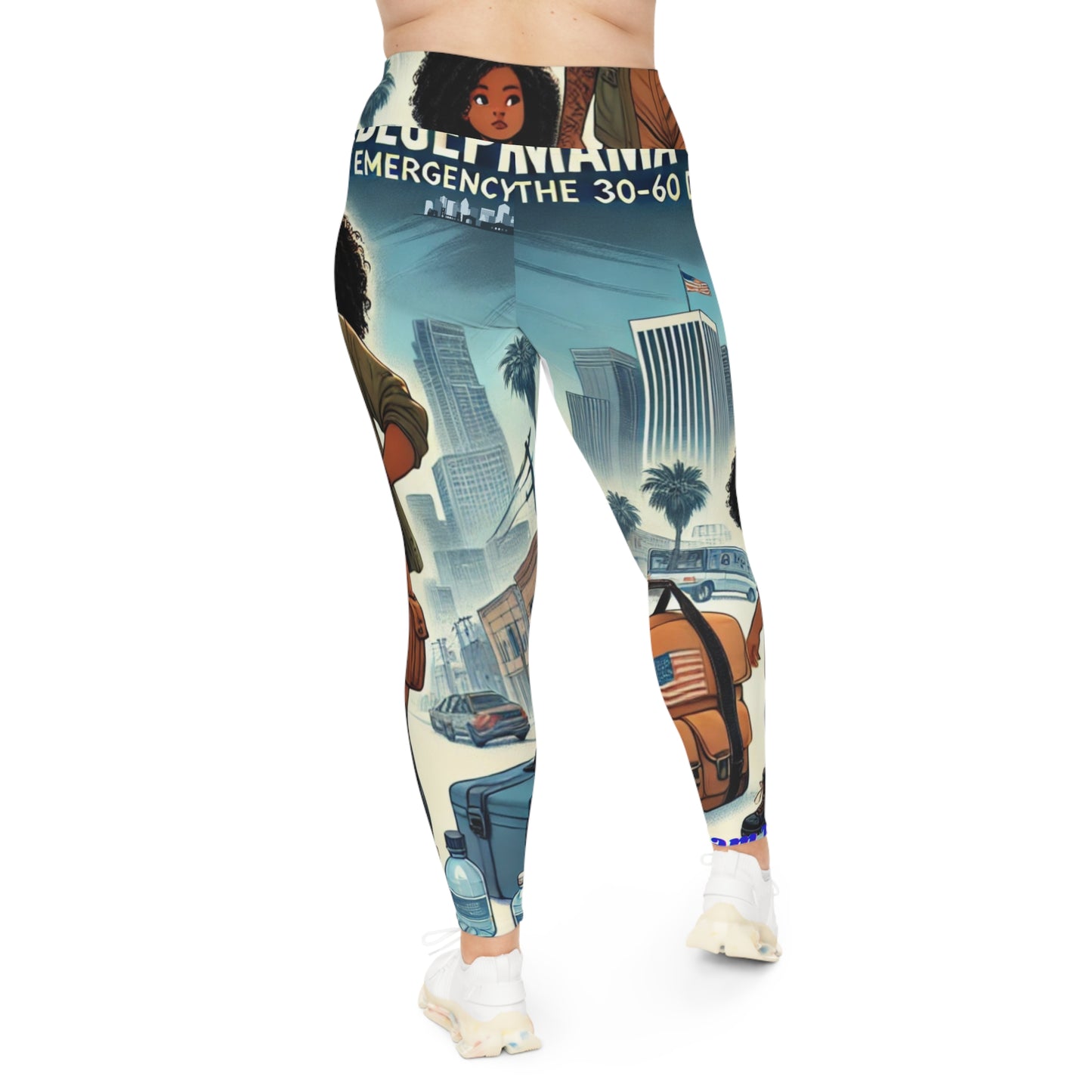 Melanated Mama and Daughter Plus Size Leggings